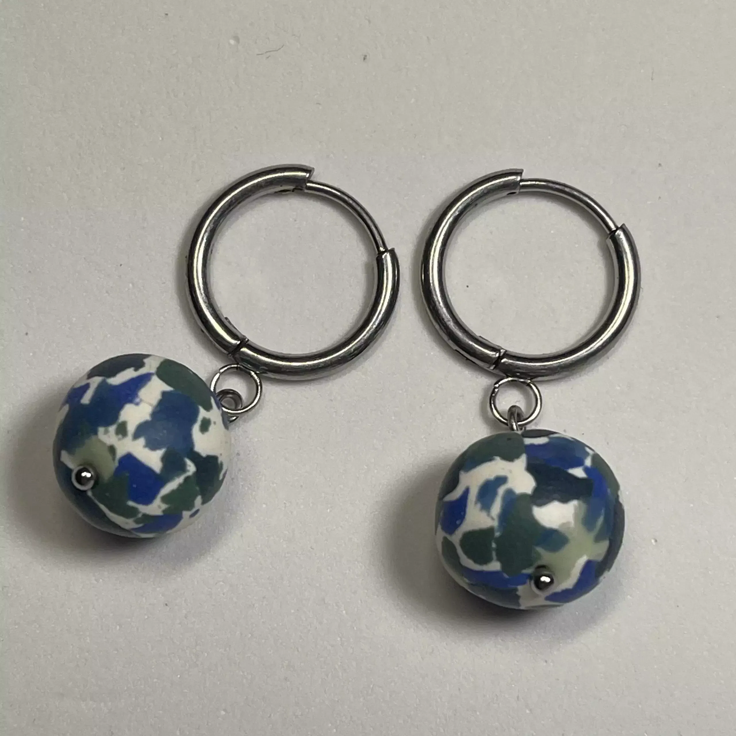 Pendientes Orbe Agua