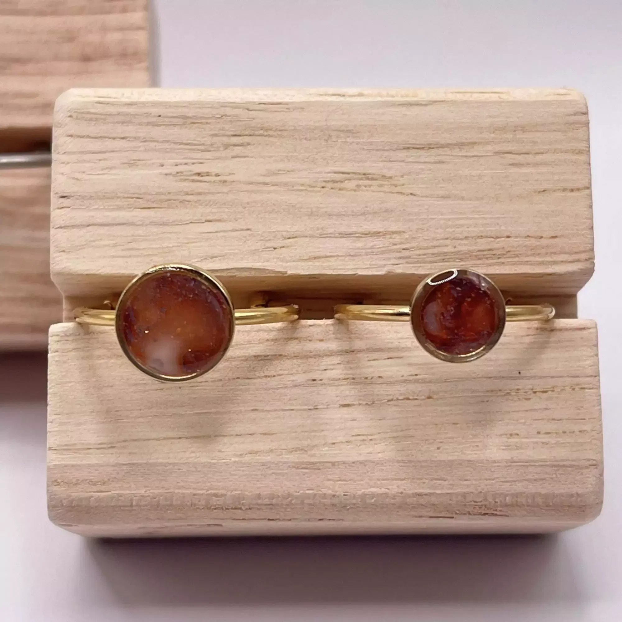 Anillo Esencia Granate Talla Grande - Imagen 2