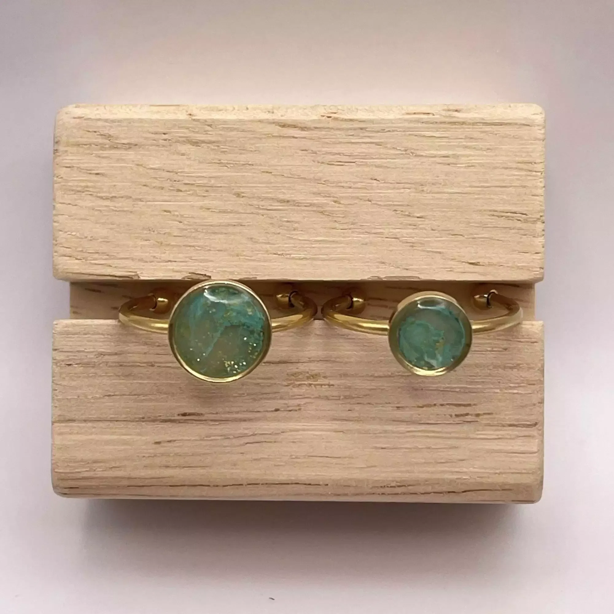 Anillo Esencia Verde Talla Grande - Imagen 2