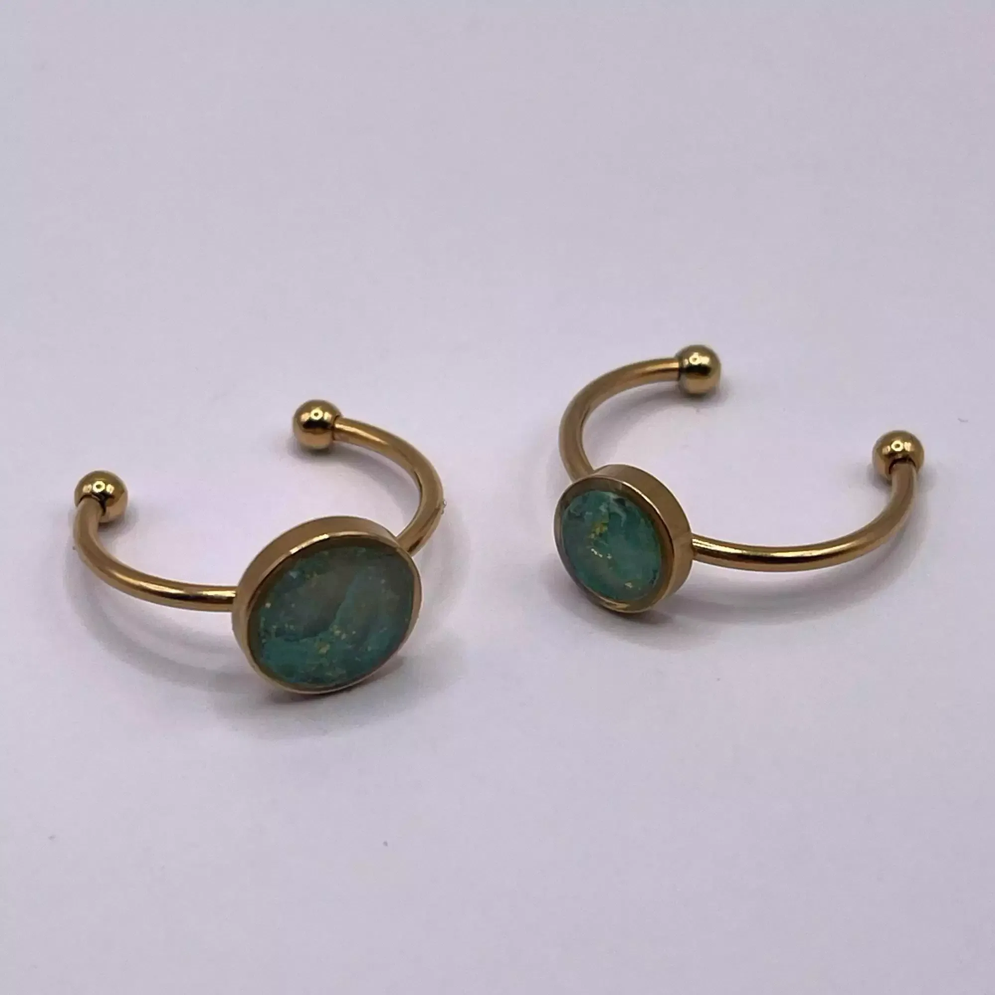 Anillo Esencia Verde Talla Grande