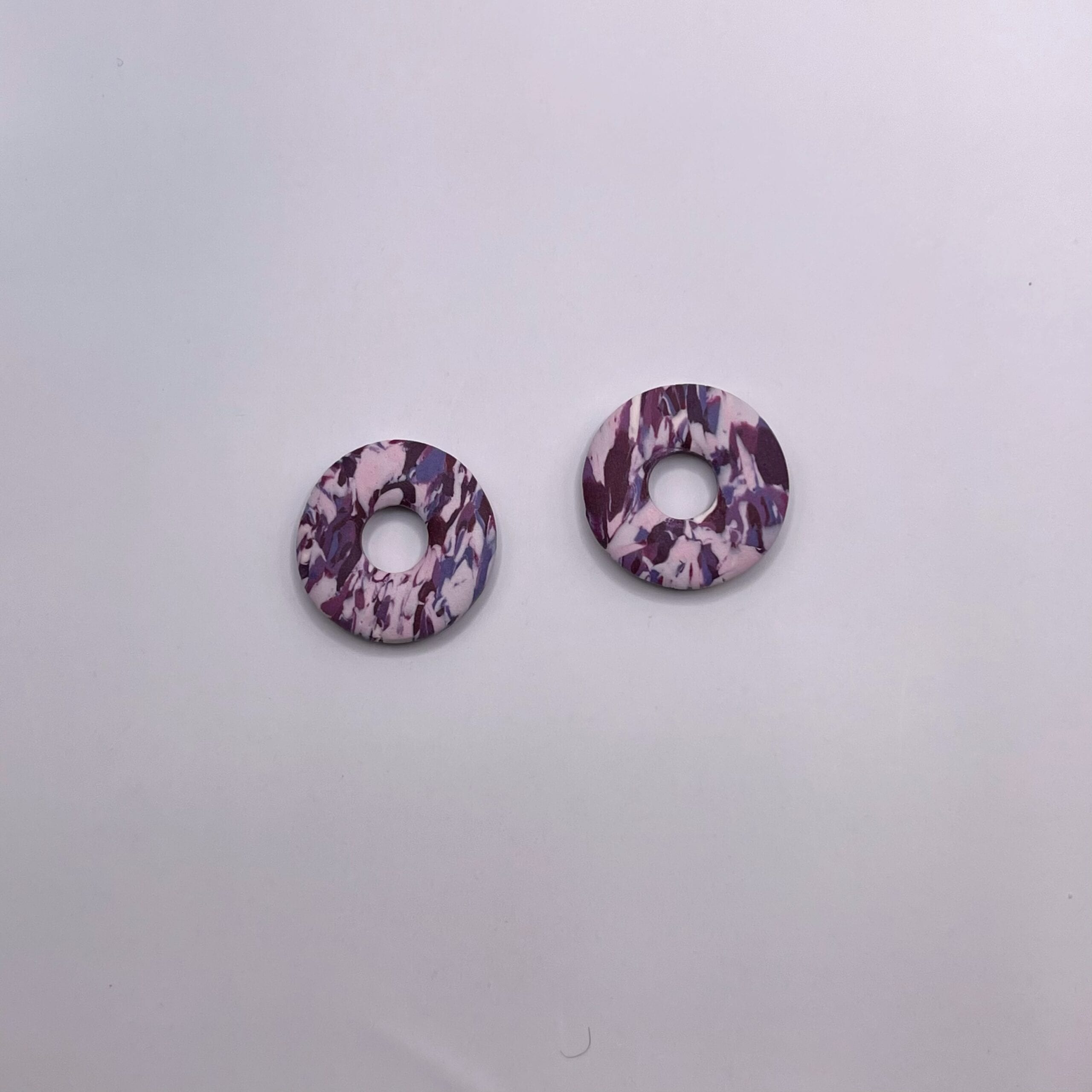 Charm Donut Marmolado Morado