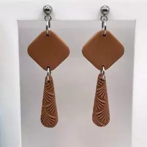 Pendiente Estel Marrón