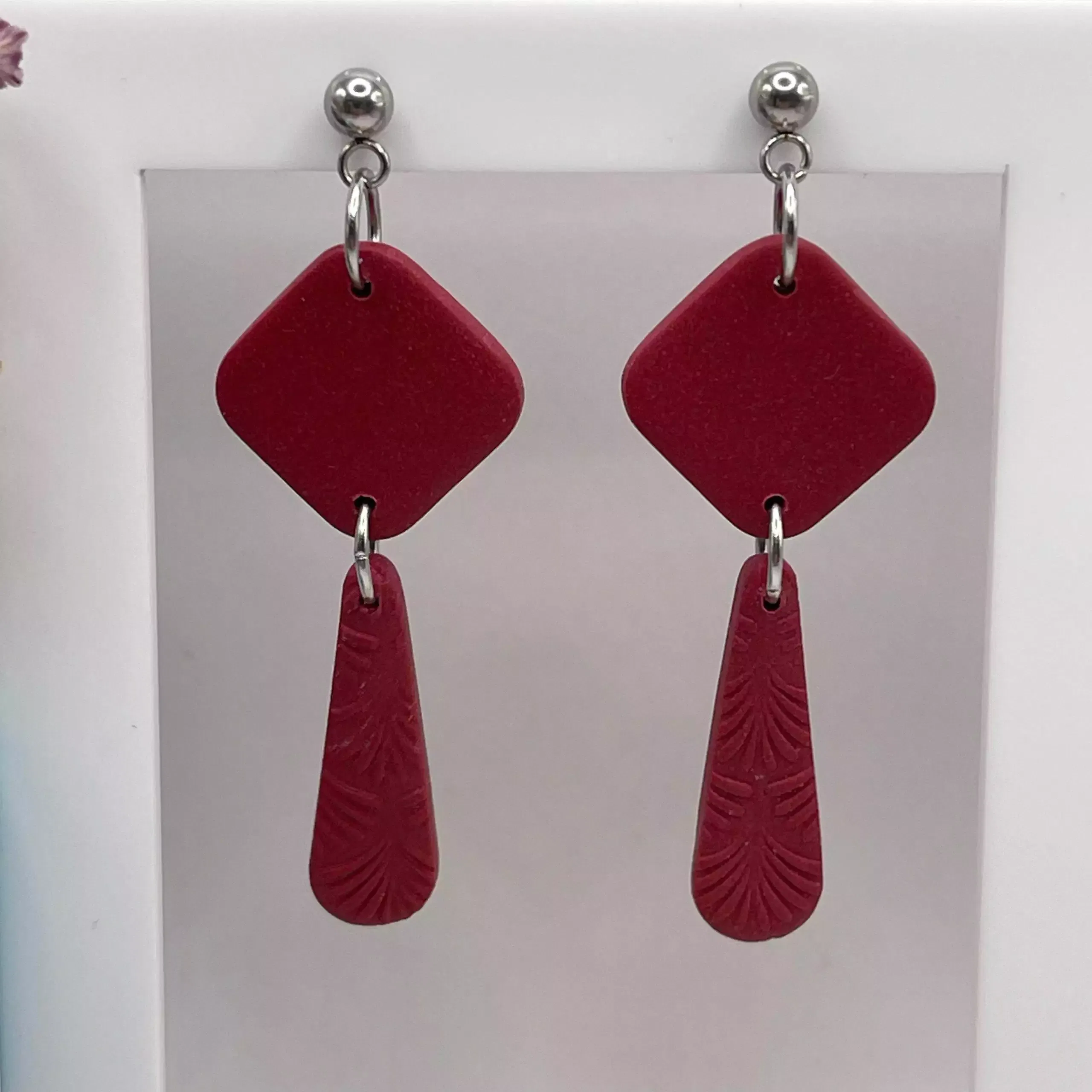 Pendiente Estel Rojo