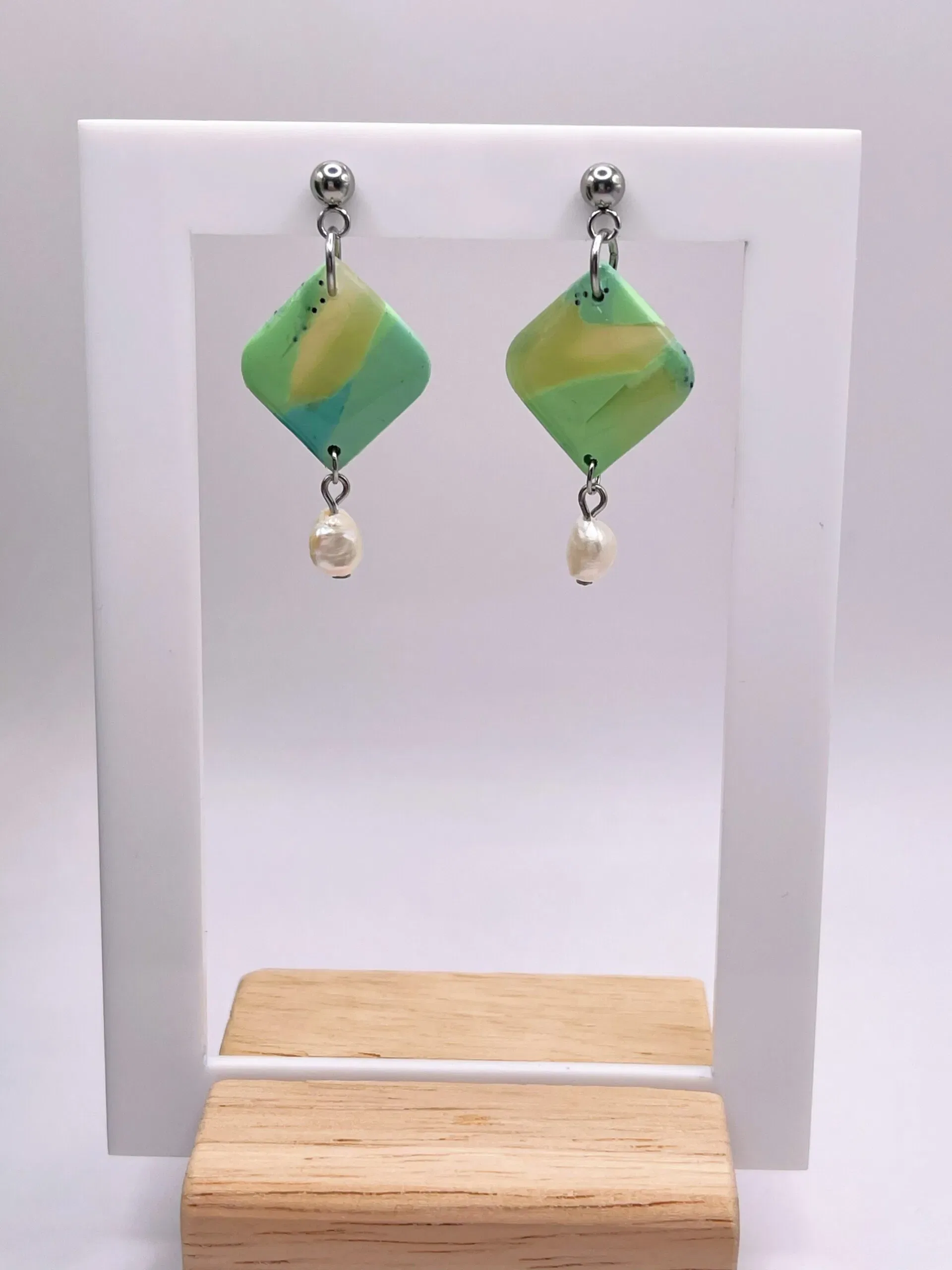 Pendientes Náyade Verdeplata - Imagen 2