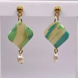 Pendientes Náyade Verdeoro
