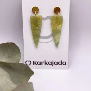 Pendientes Savia Verde