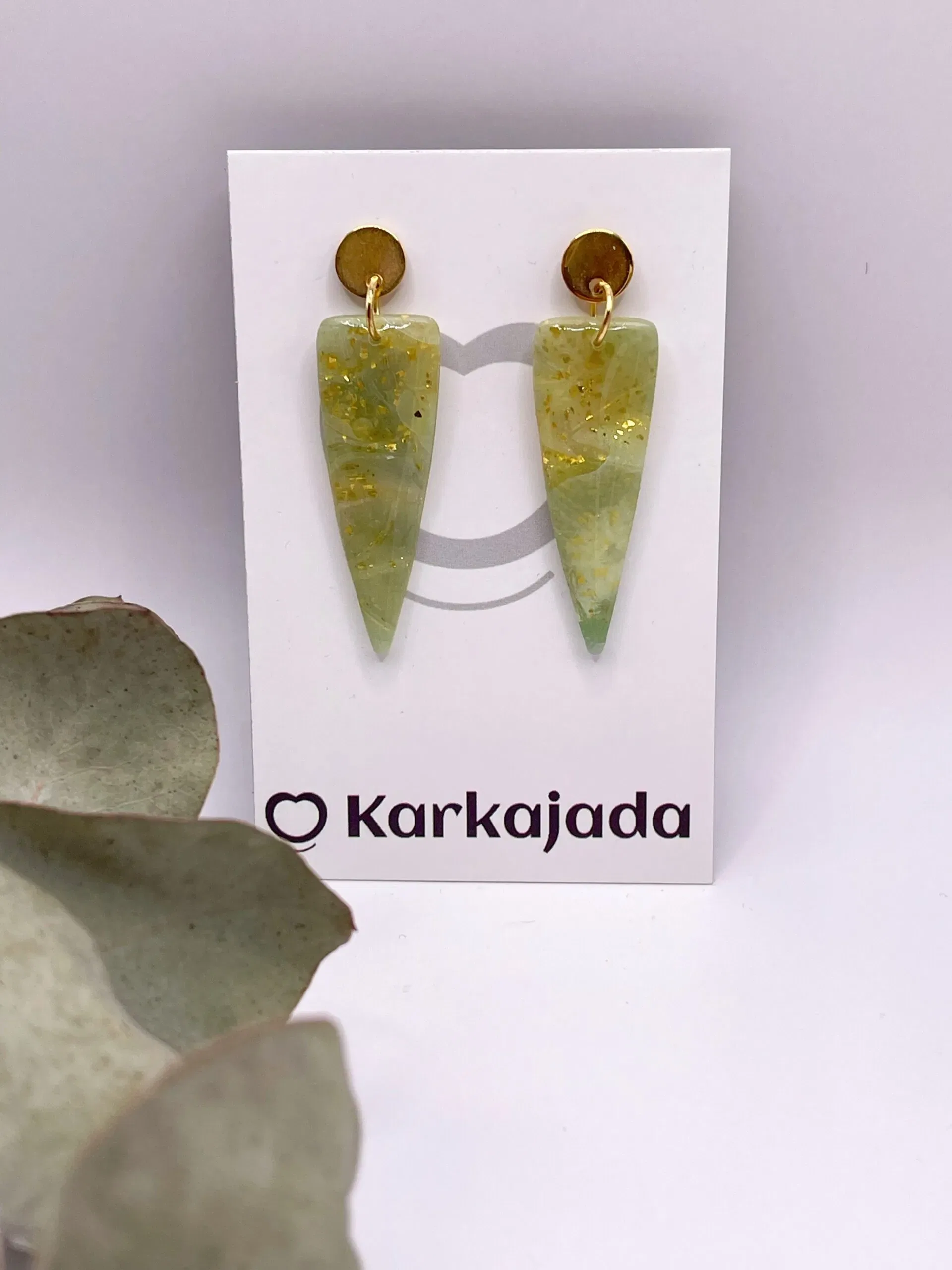 Pendientes Savia Verde
