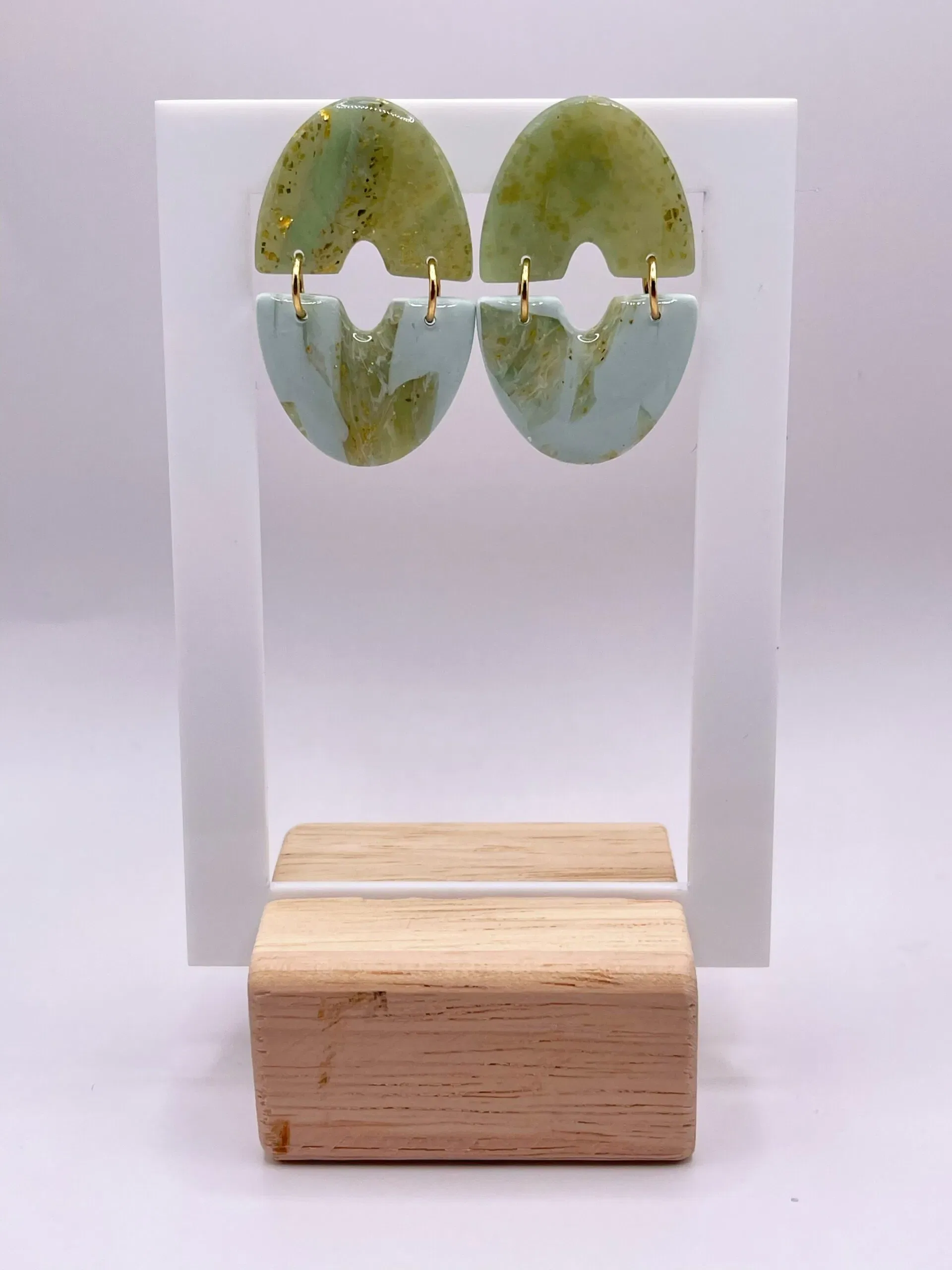 Pendientes Eclipse Verde Mica - Imagen 2