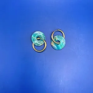 Pendientes + Charm Mareas Turquesa