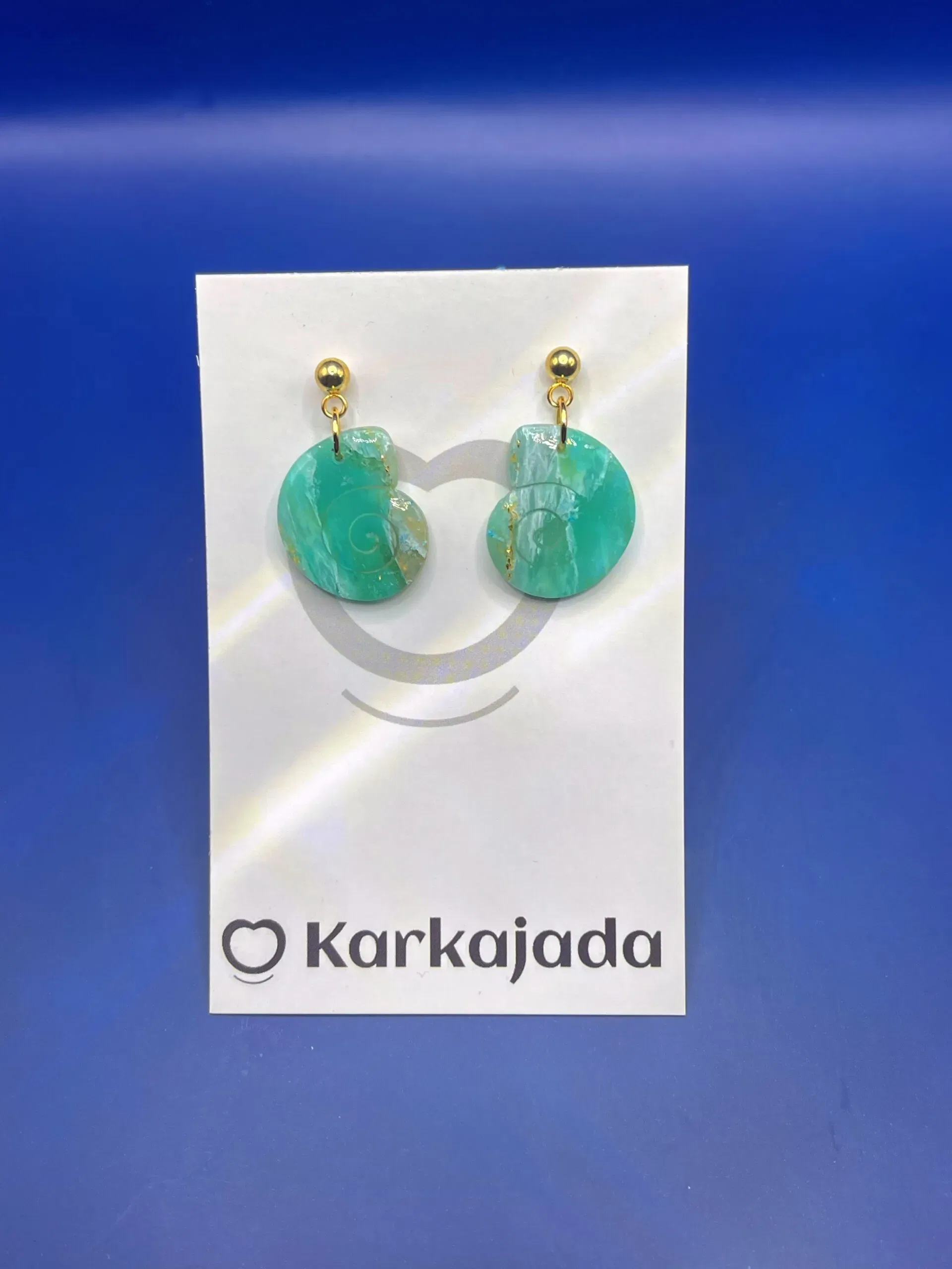 Pendientes Caracola Turquesa