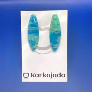 Pendientes Surf Azul