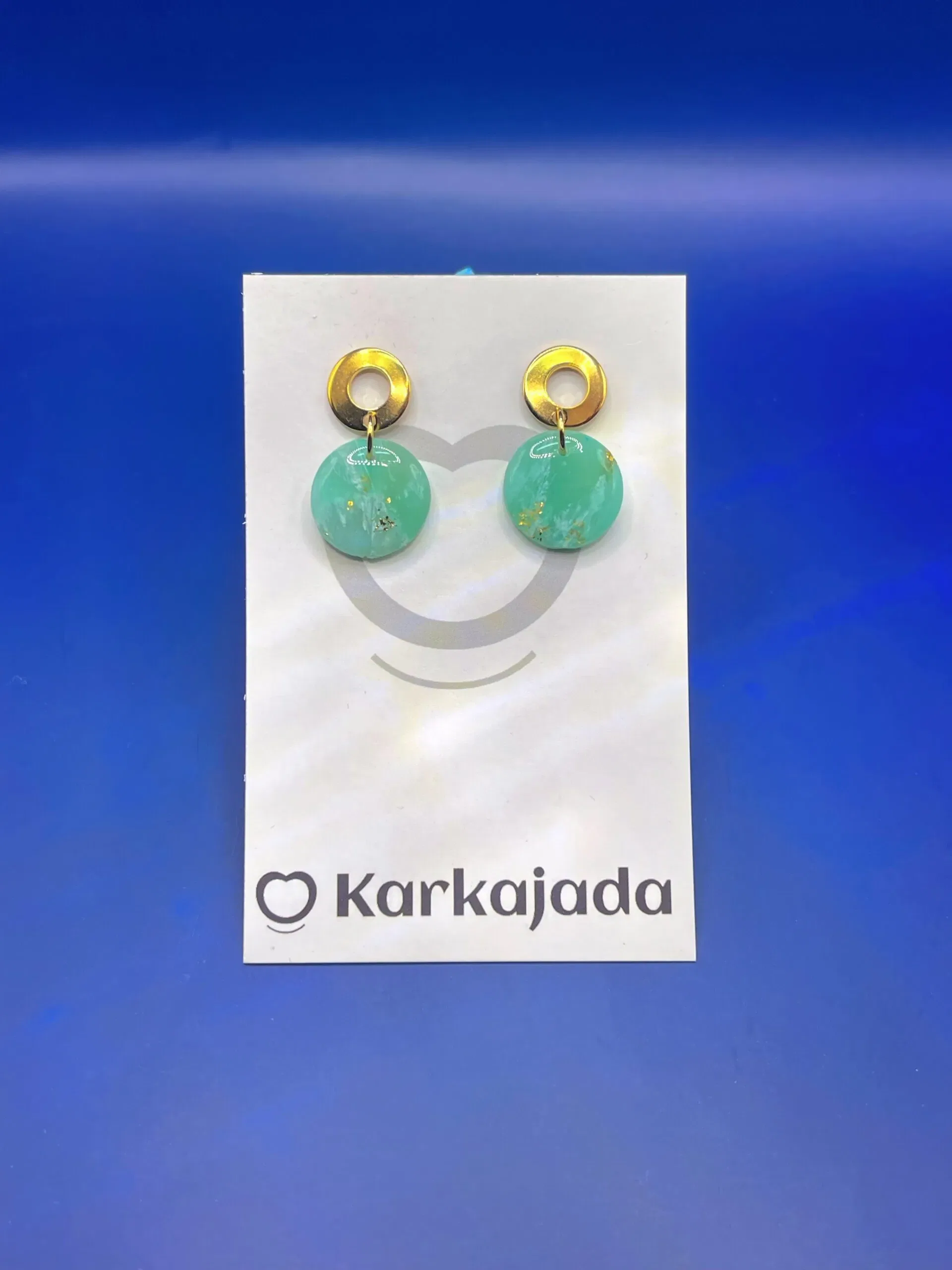 Pendientes Doblo Turquesa