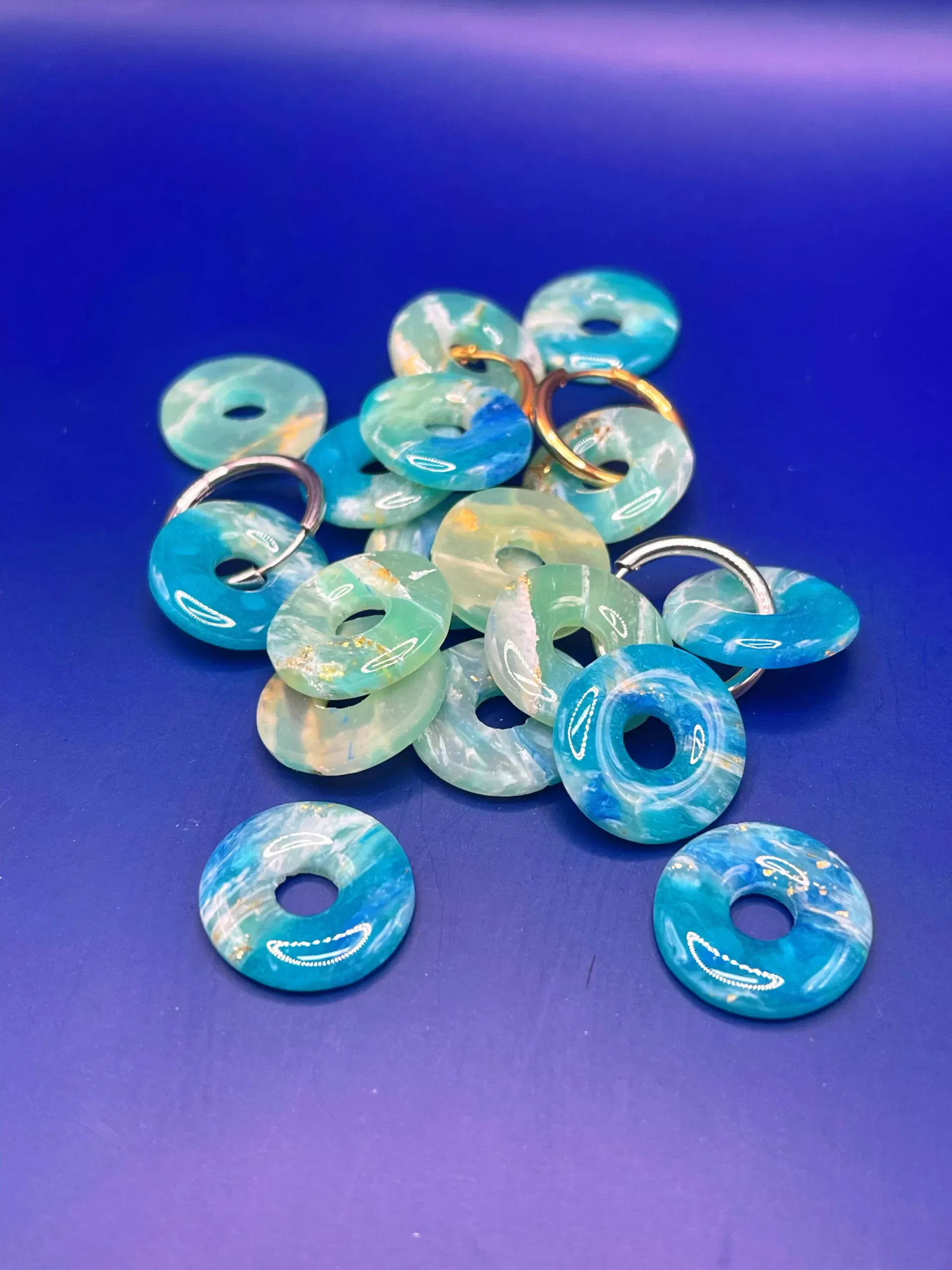 Pendientes + Charm Mareas Azul - Imagen 2