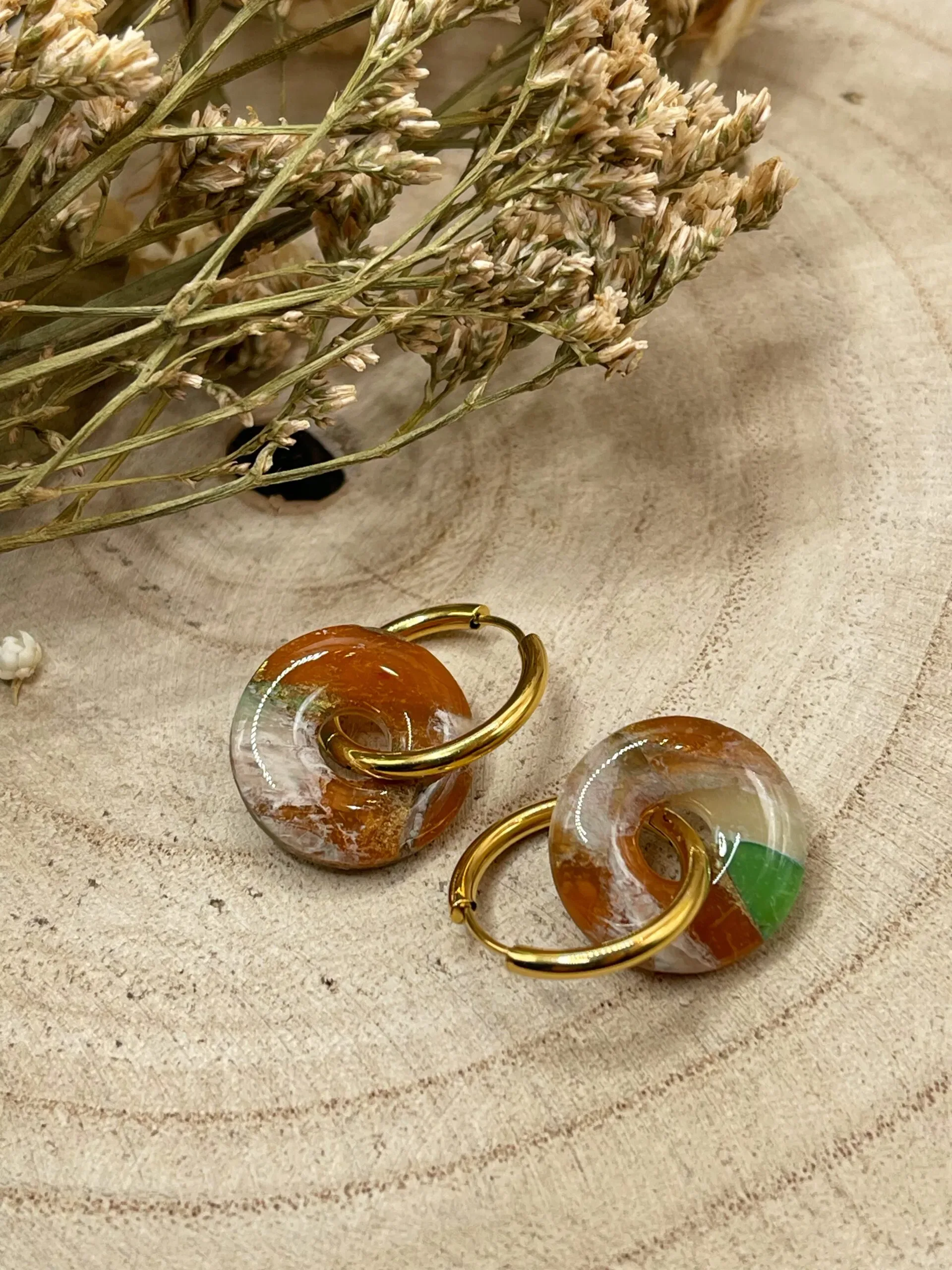 Pendientes + Charm Otoño