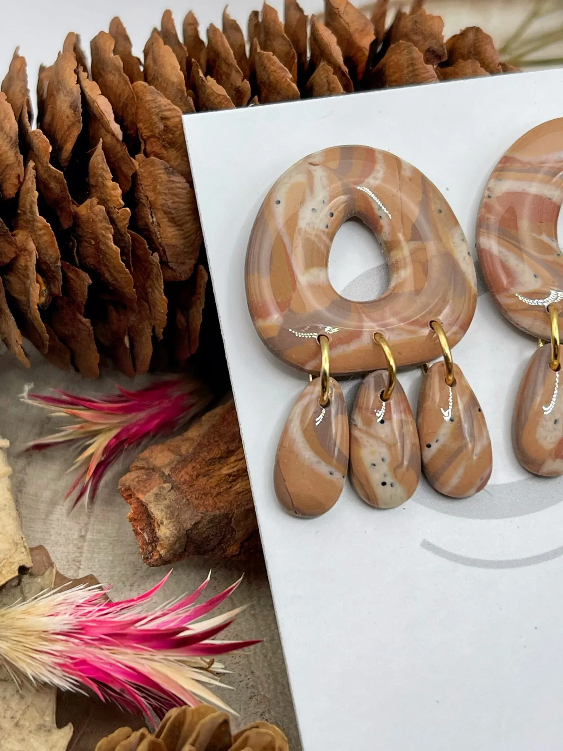 Pendientes Aurora Latte - Imagen 2