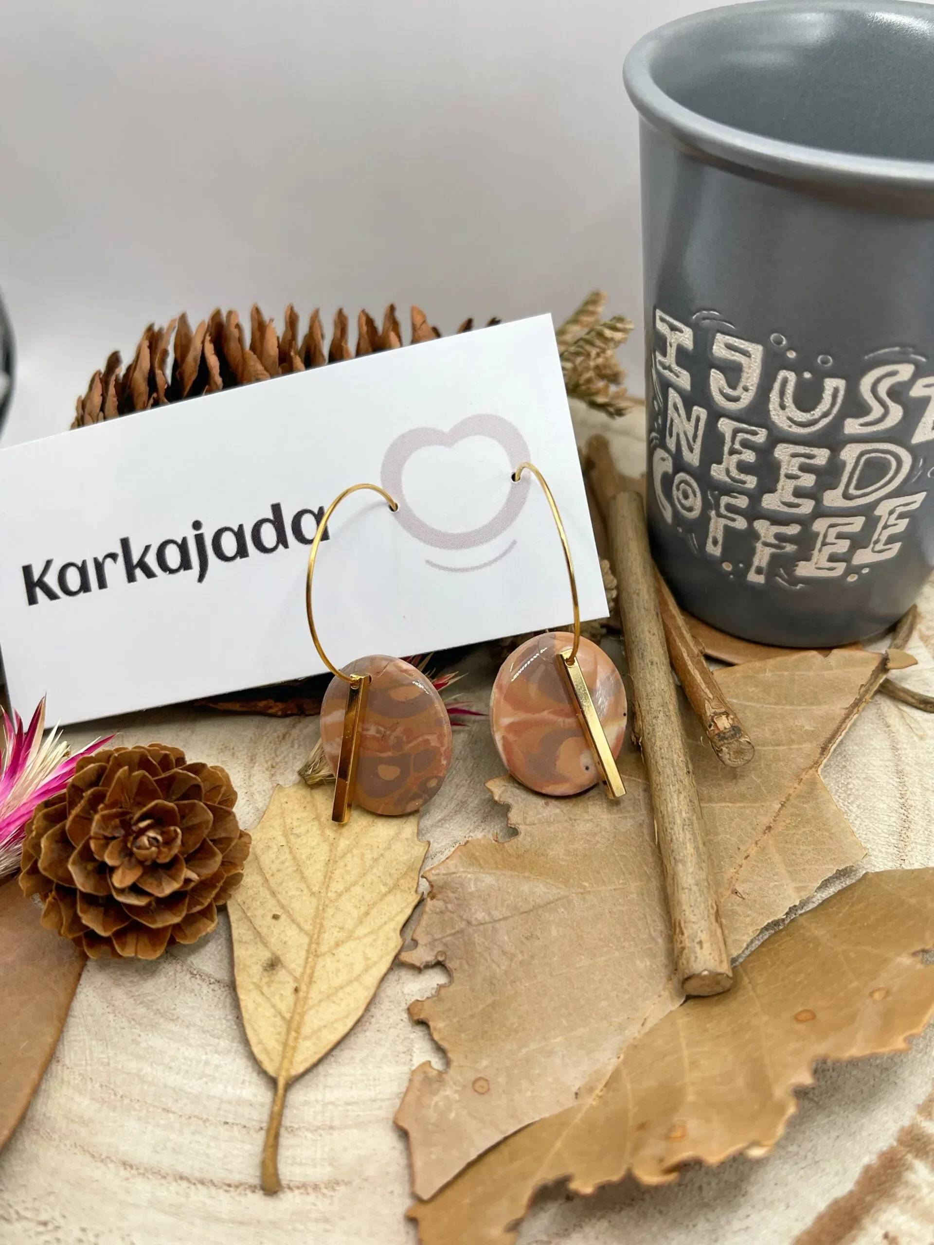 Pendientes Aurea Latte - Imagen 4