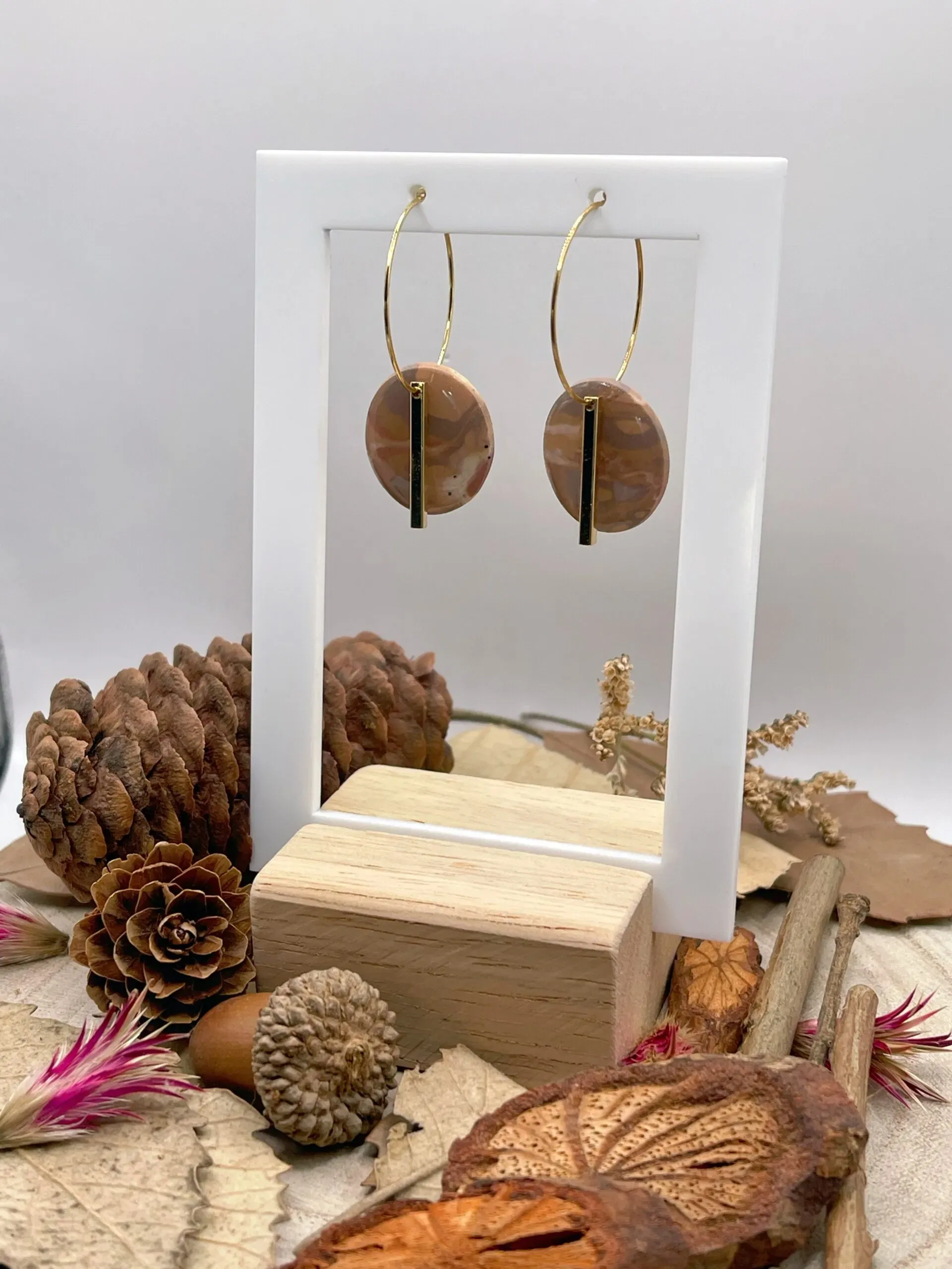 Pendientes Aurea Latte - Imagen 3