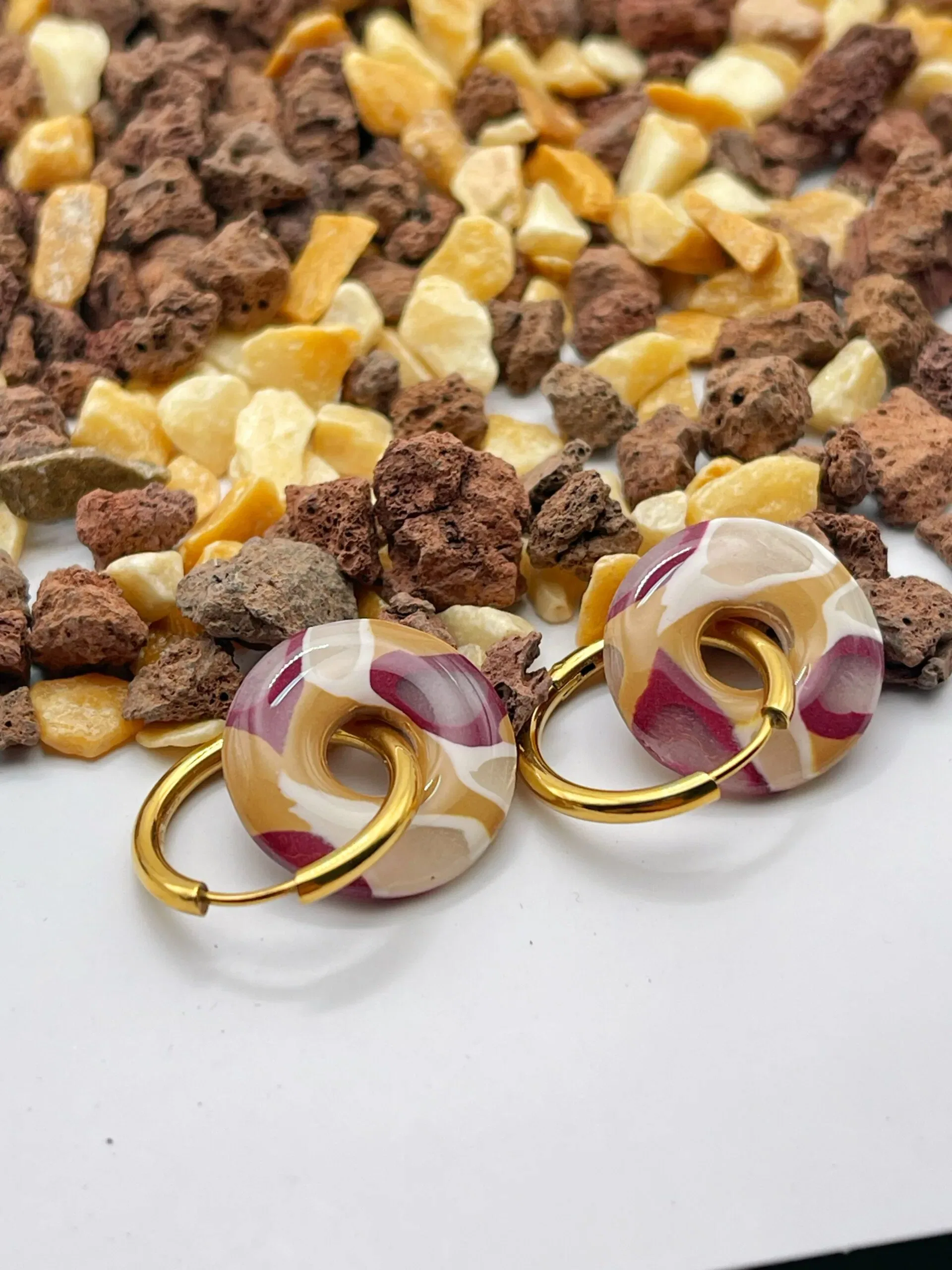Pendientes + Charm Sienna