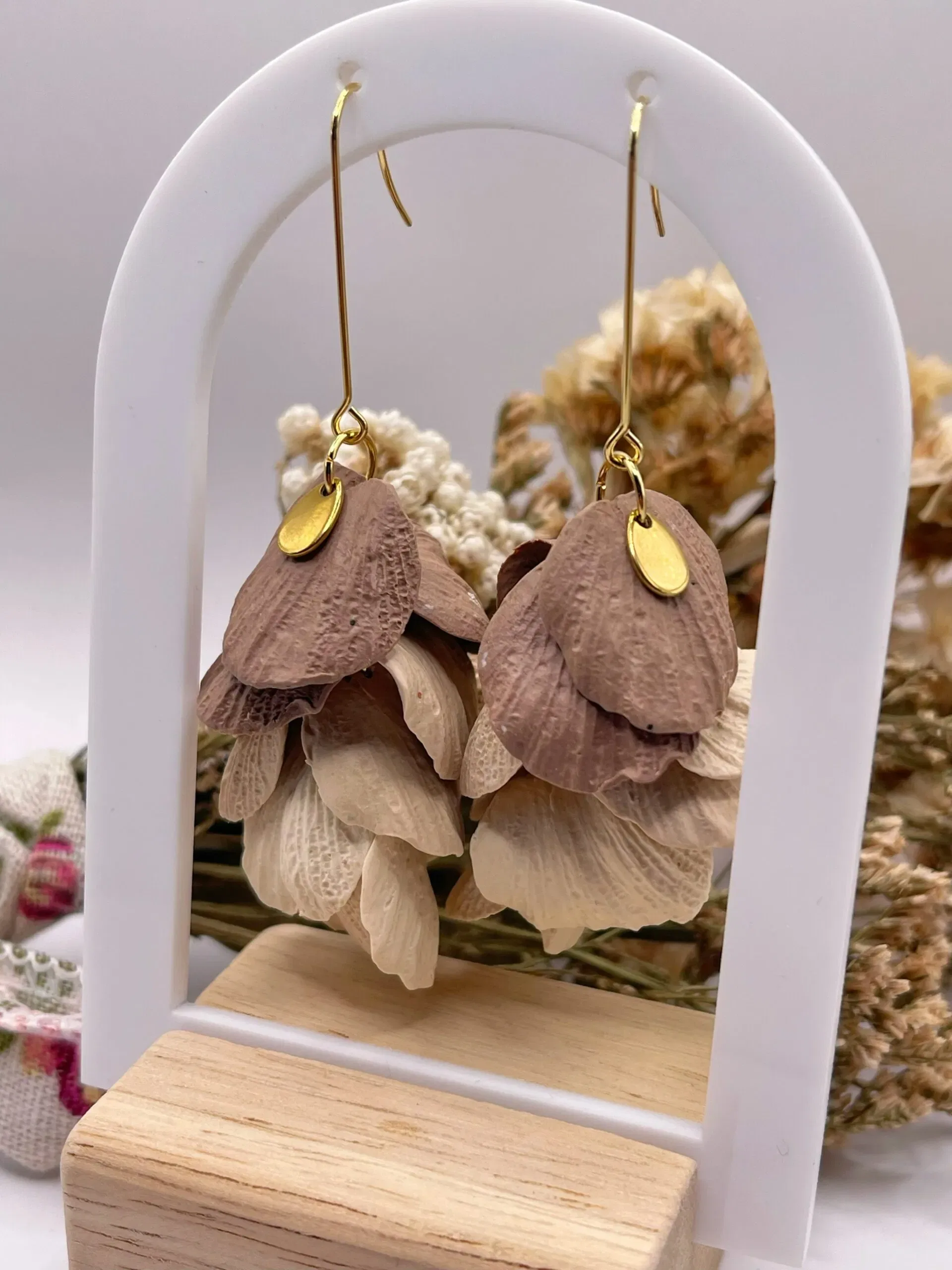 Pendientes Lyra Crema