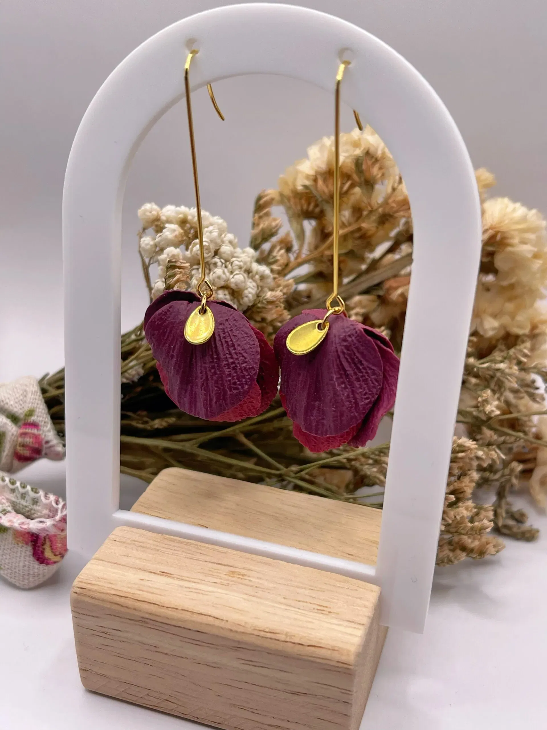 Pendientes Syra Burdeos - Imagen 3