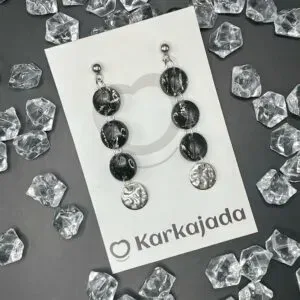 Pendientes Halo Plateado