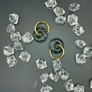 Pendientes + Charm Nox Dorado
