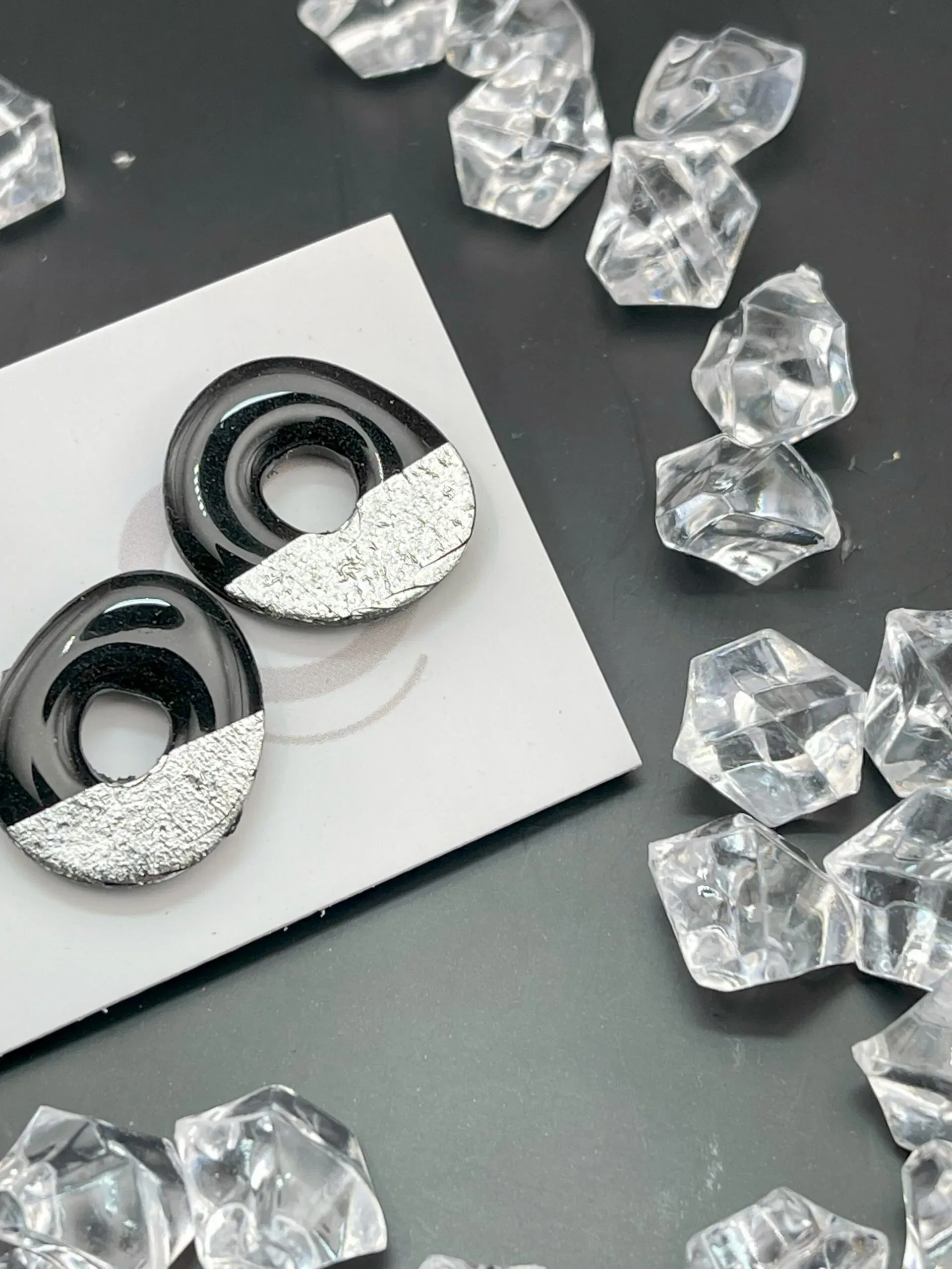 Pendientes Rosc Nox Plateado - Imagen 2