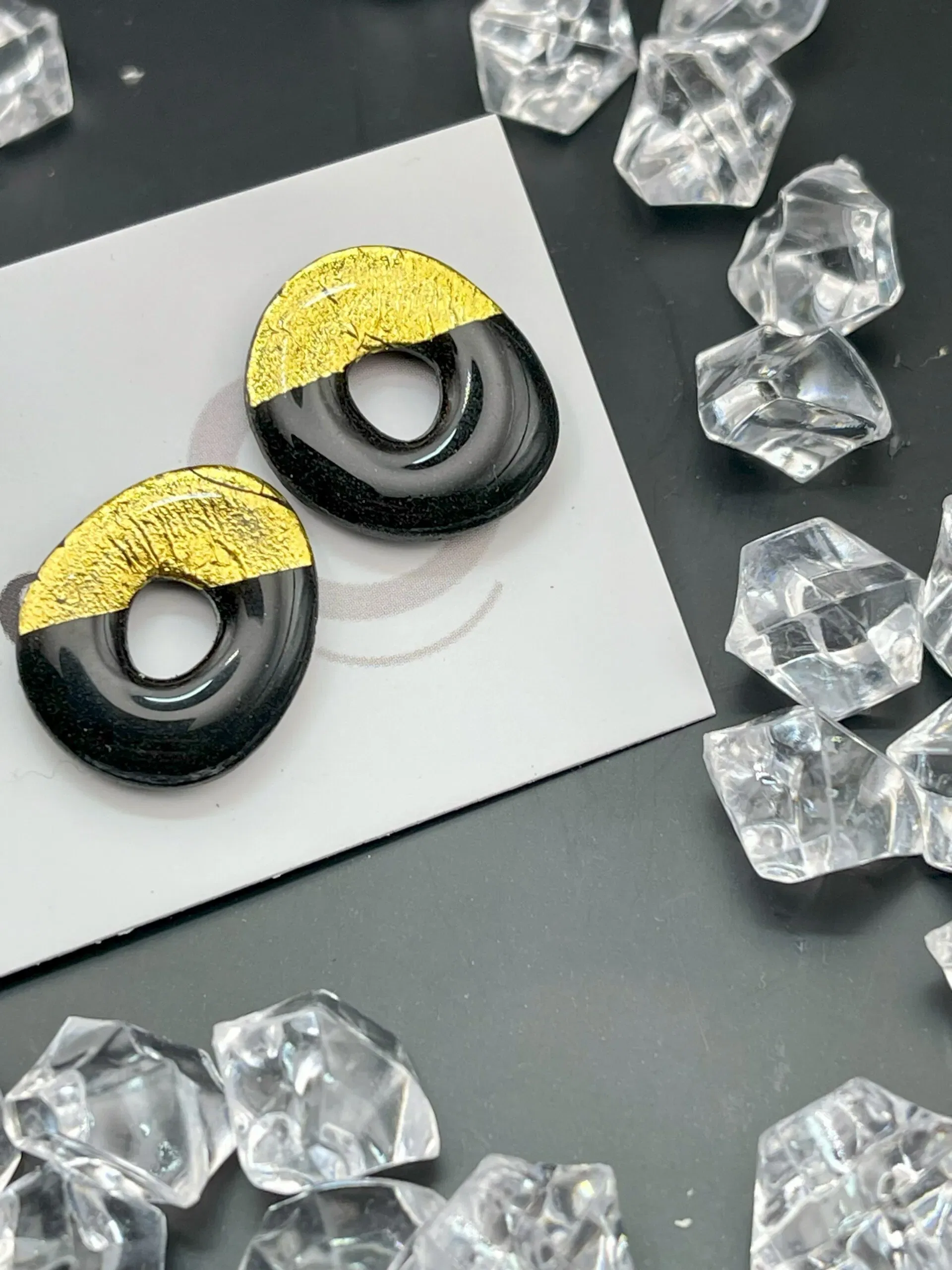 Pendientes Rosc Nox Dorado - Imagen 2