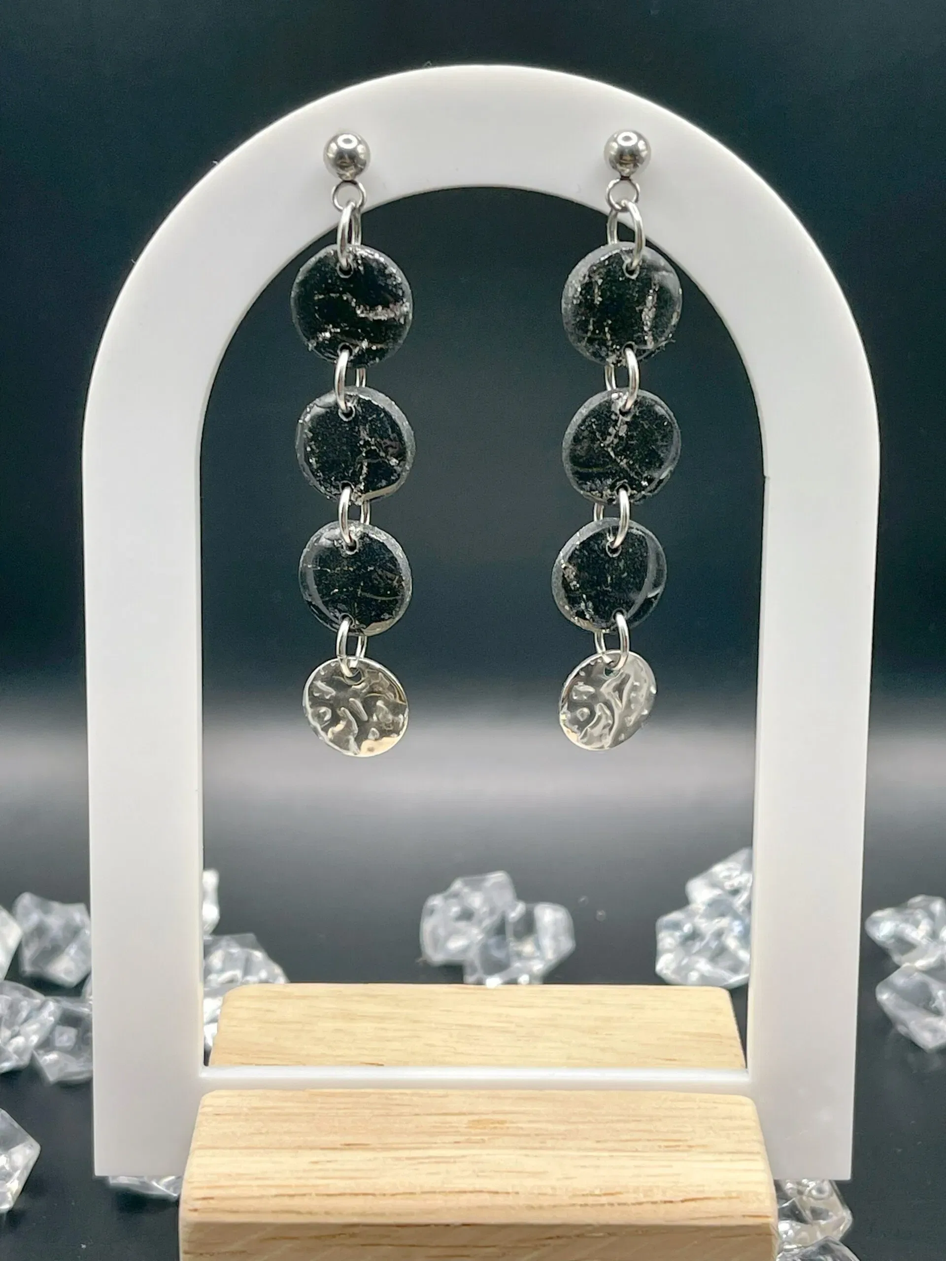 Pendientes Halo Plateado - Imagen 3