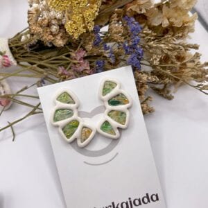 Pendientes Aleteo Oliva