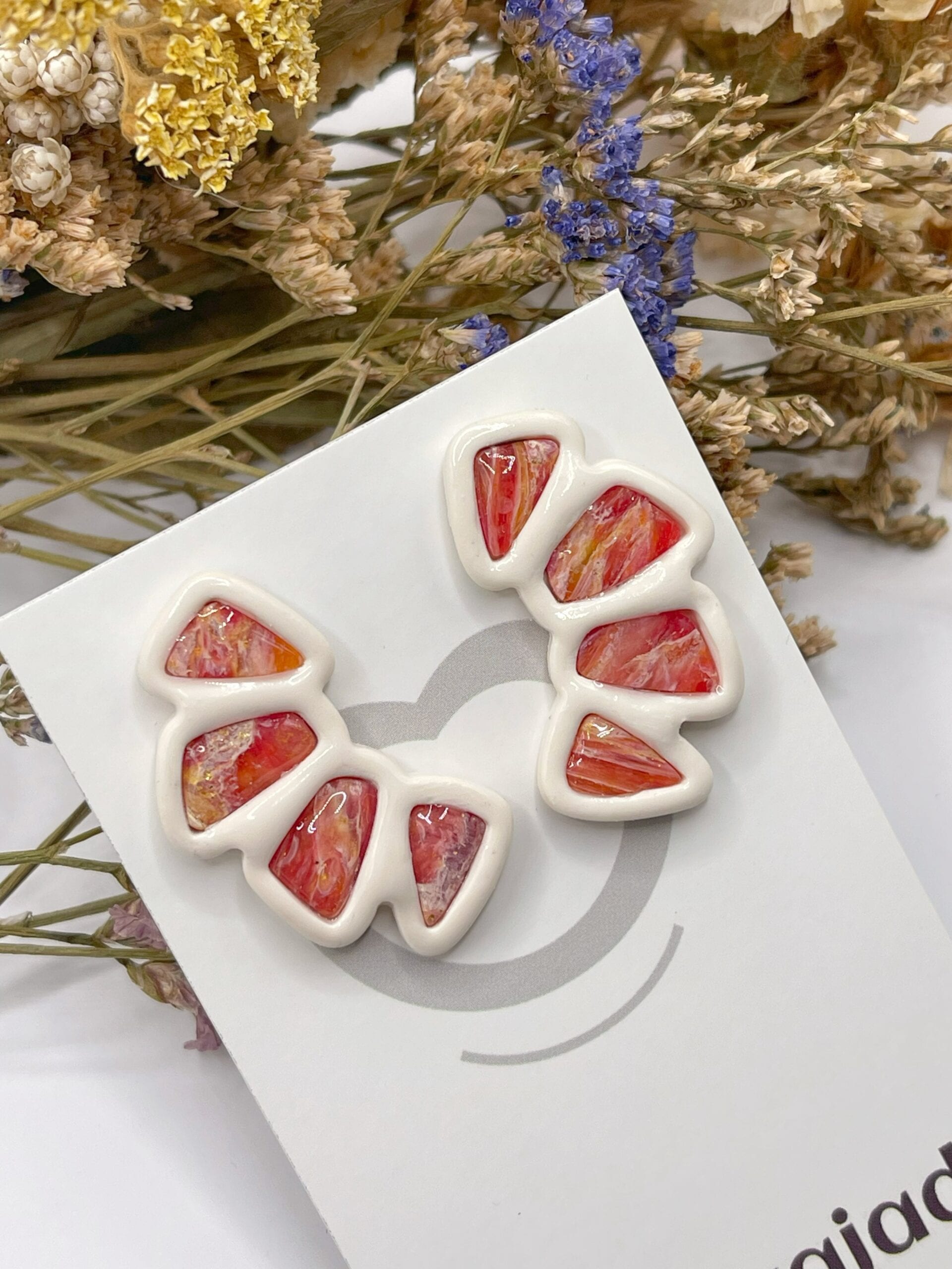 Pendientes Aleteo Coral - Imagen 3