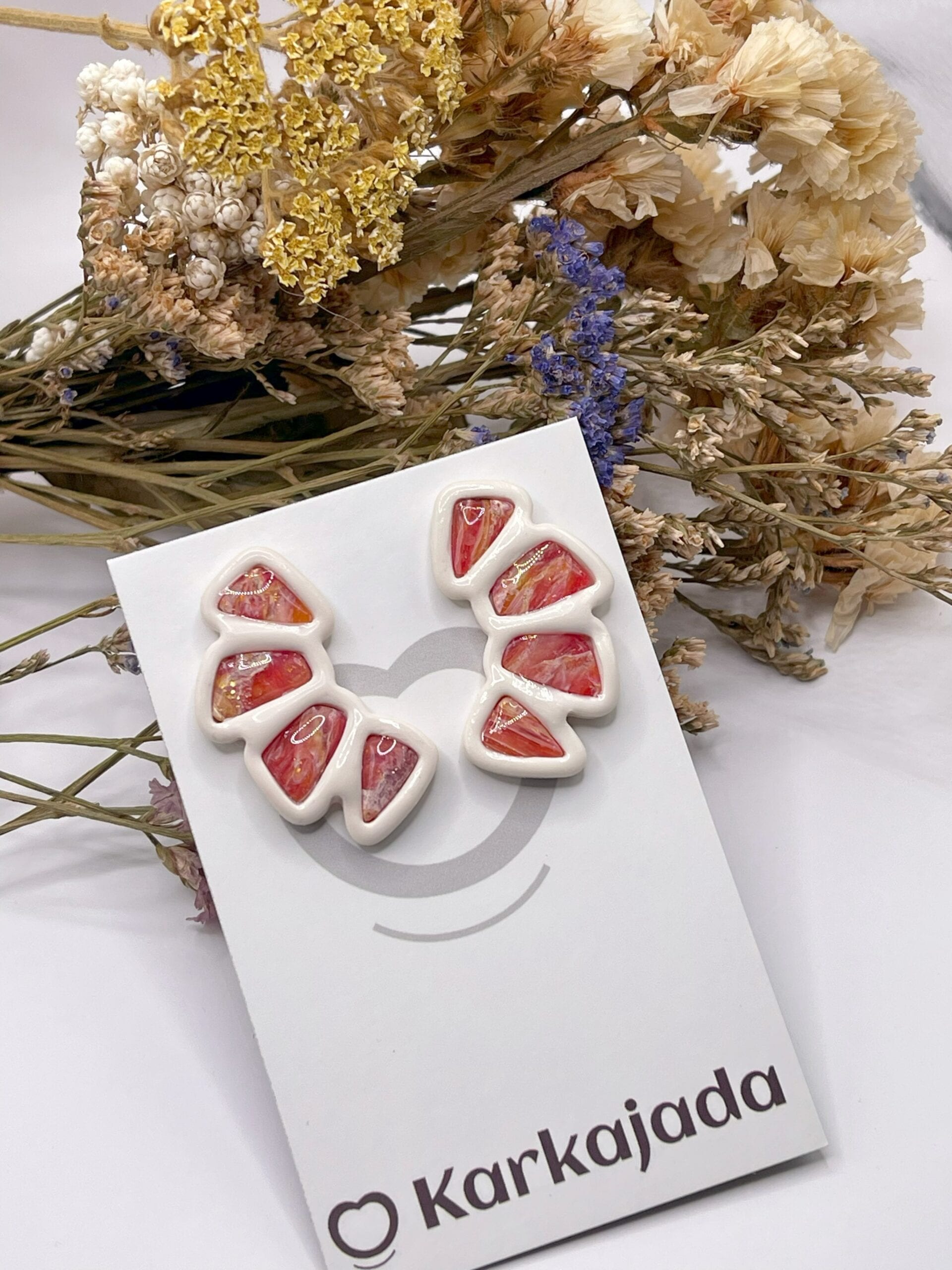 Pendientes Aleteo Coral