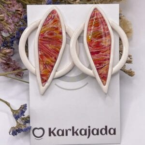 Pendientes Ámbar Coral