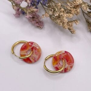 Pendientes + Charm Esencia Coral