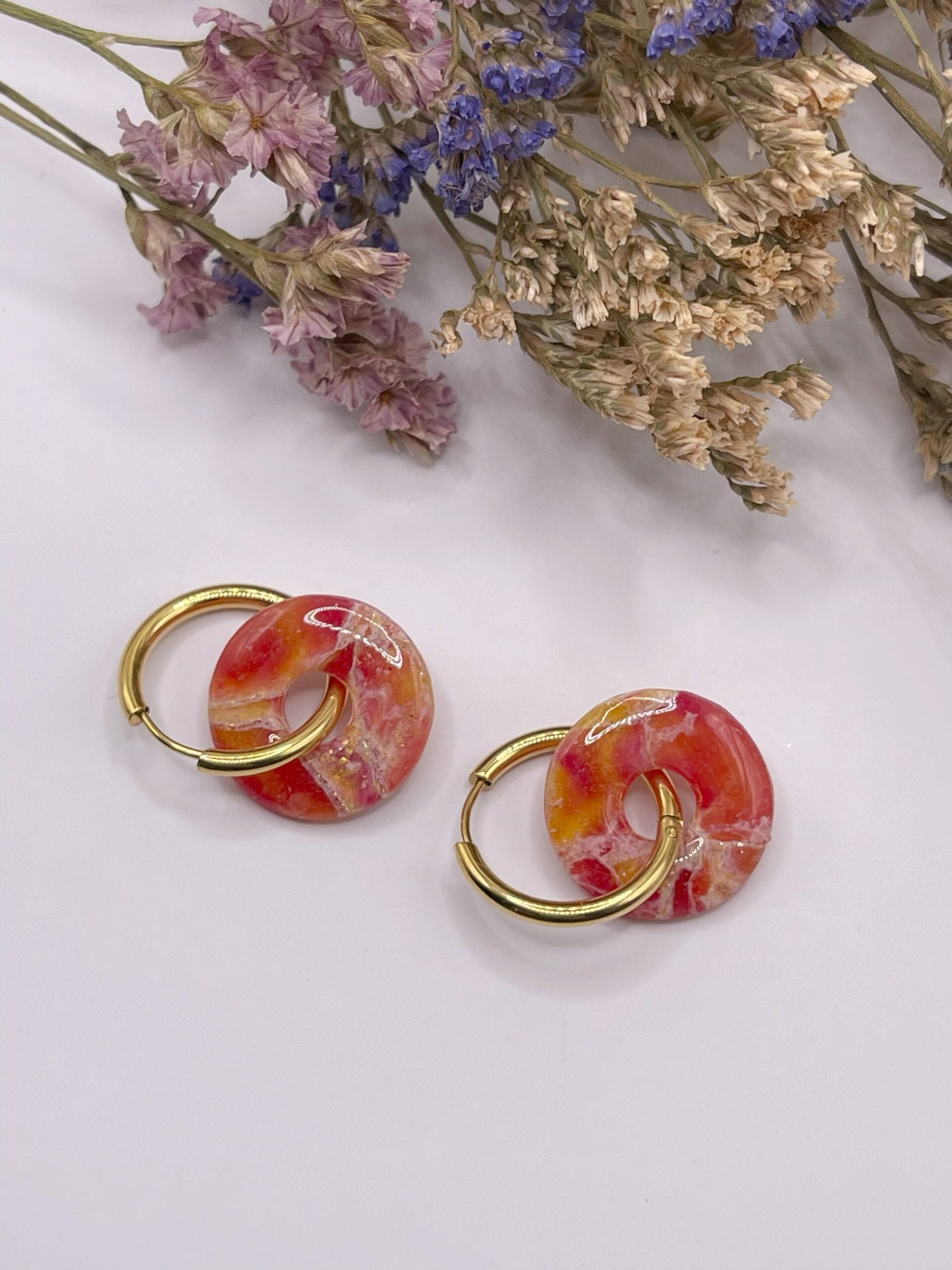 Pendientes + Charm Esencia Coral