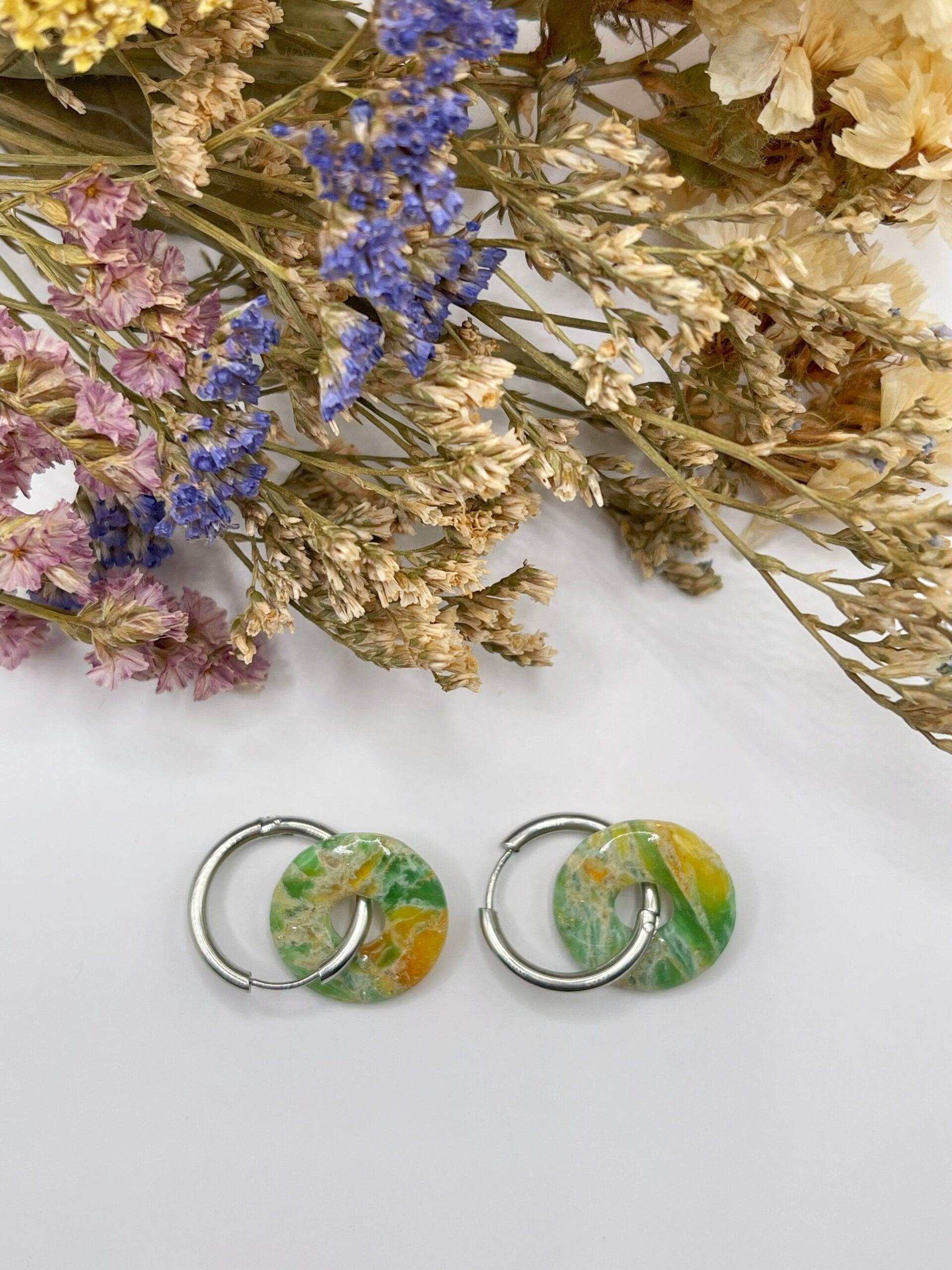 Pendientes + Charm Esencia Oliva - Imagen 2