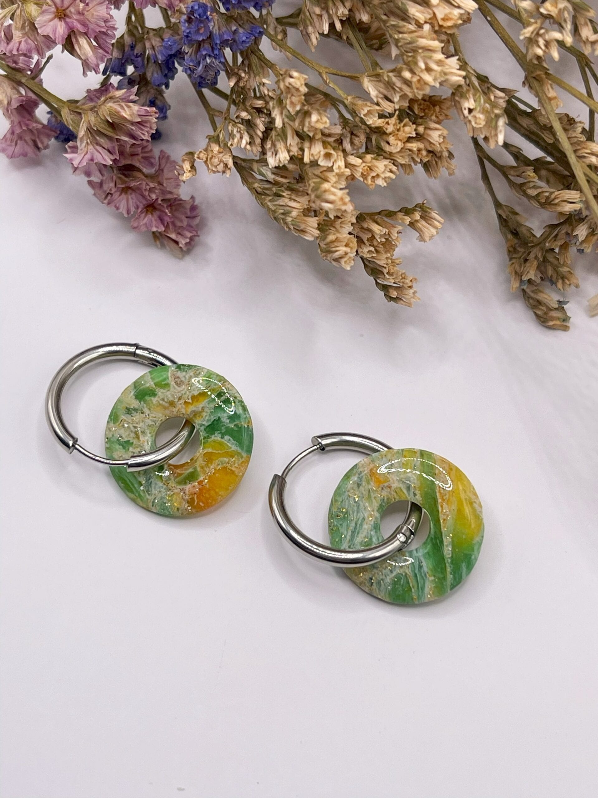 Pendientes + Charm Esencia Oliva