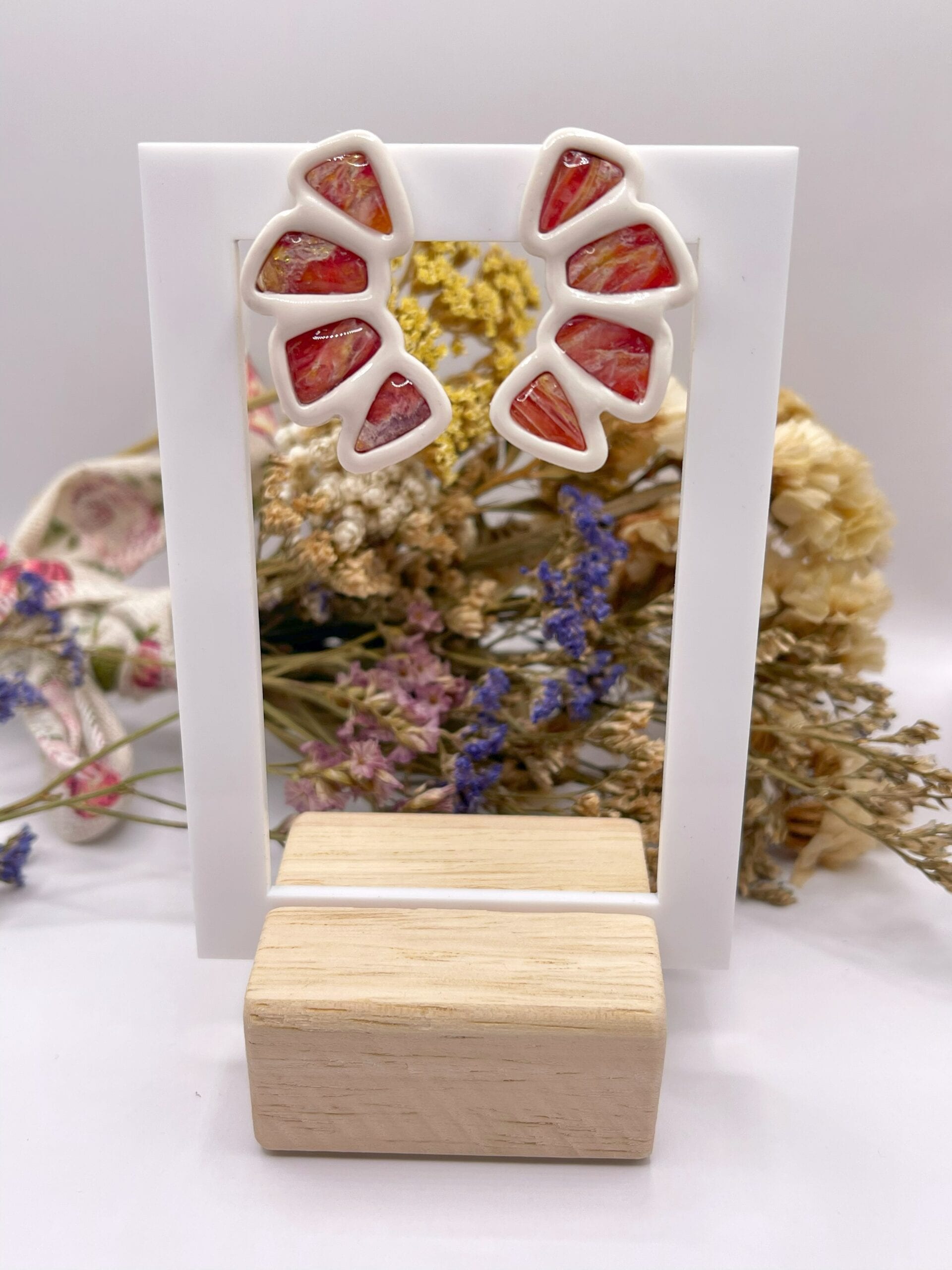 Pendientes Aleteo Coral - Imagen 4
