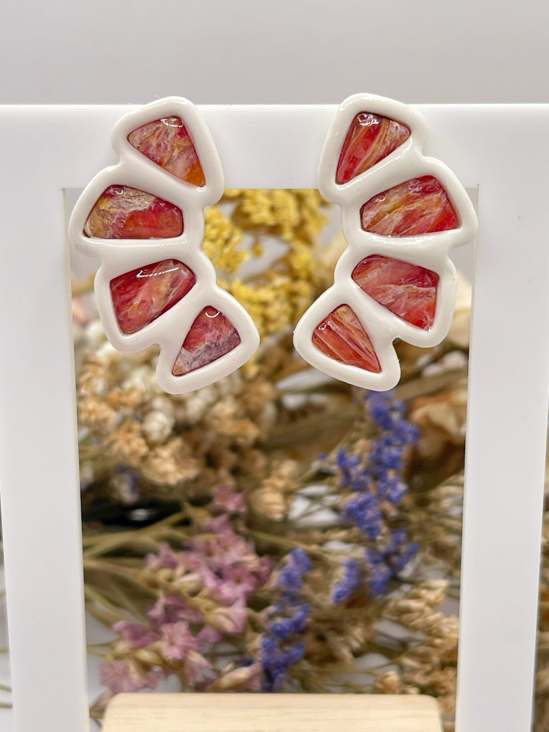 Pendientes Aleteo Coral - Imagen 2