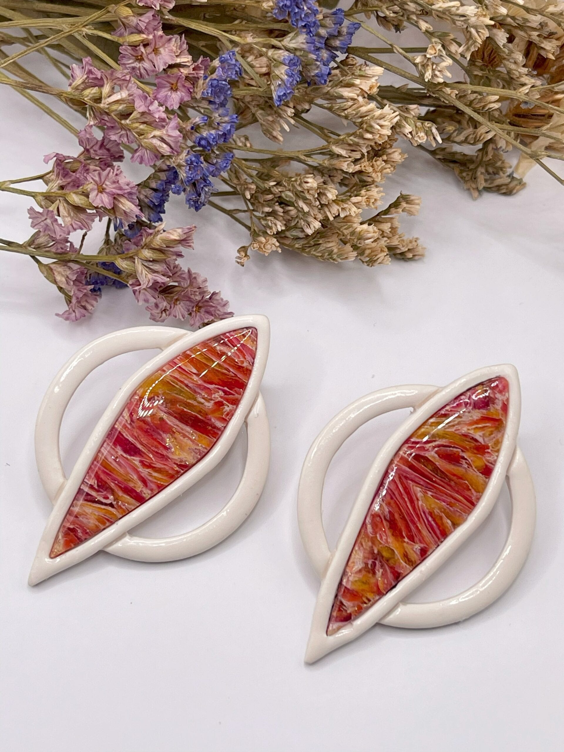Pendientes Ámbar Coral - Imagen 3