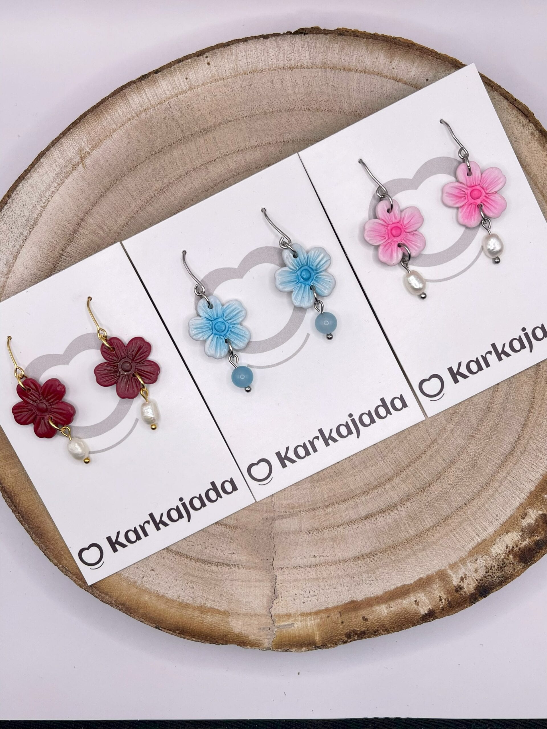 Pendientes Lila Granate - Imagen 3