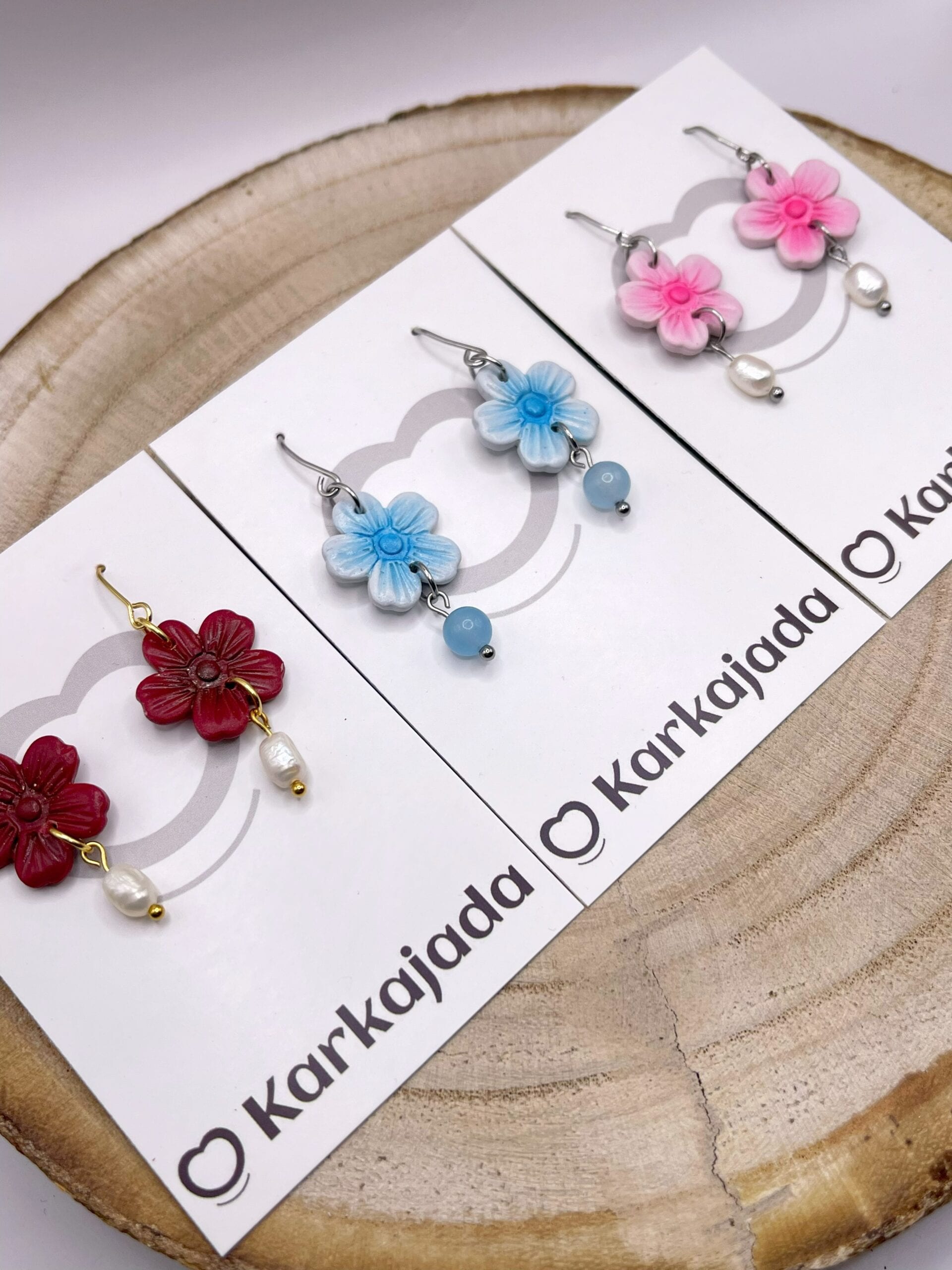 Pendientes Lila Granate - Imagen 2