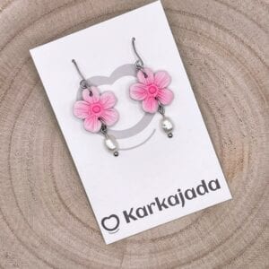 Pendientes Lila Rosa