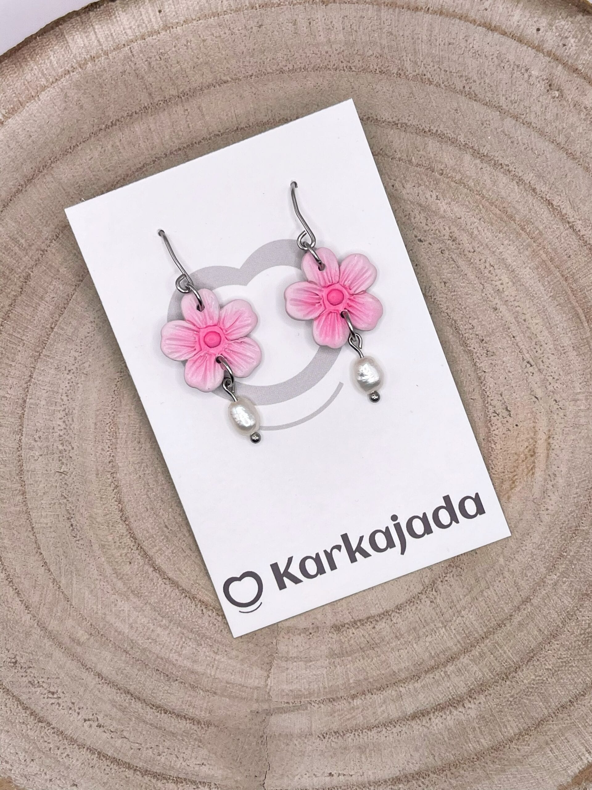 Pendientes Lila Rosa