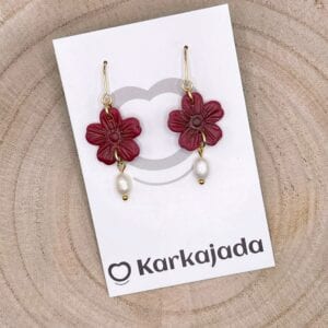 Pendientes Lila Granate