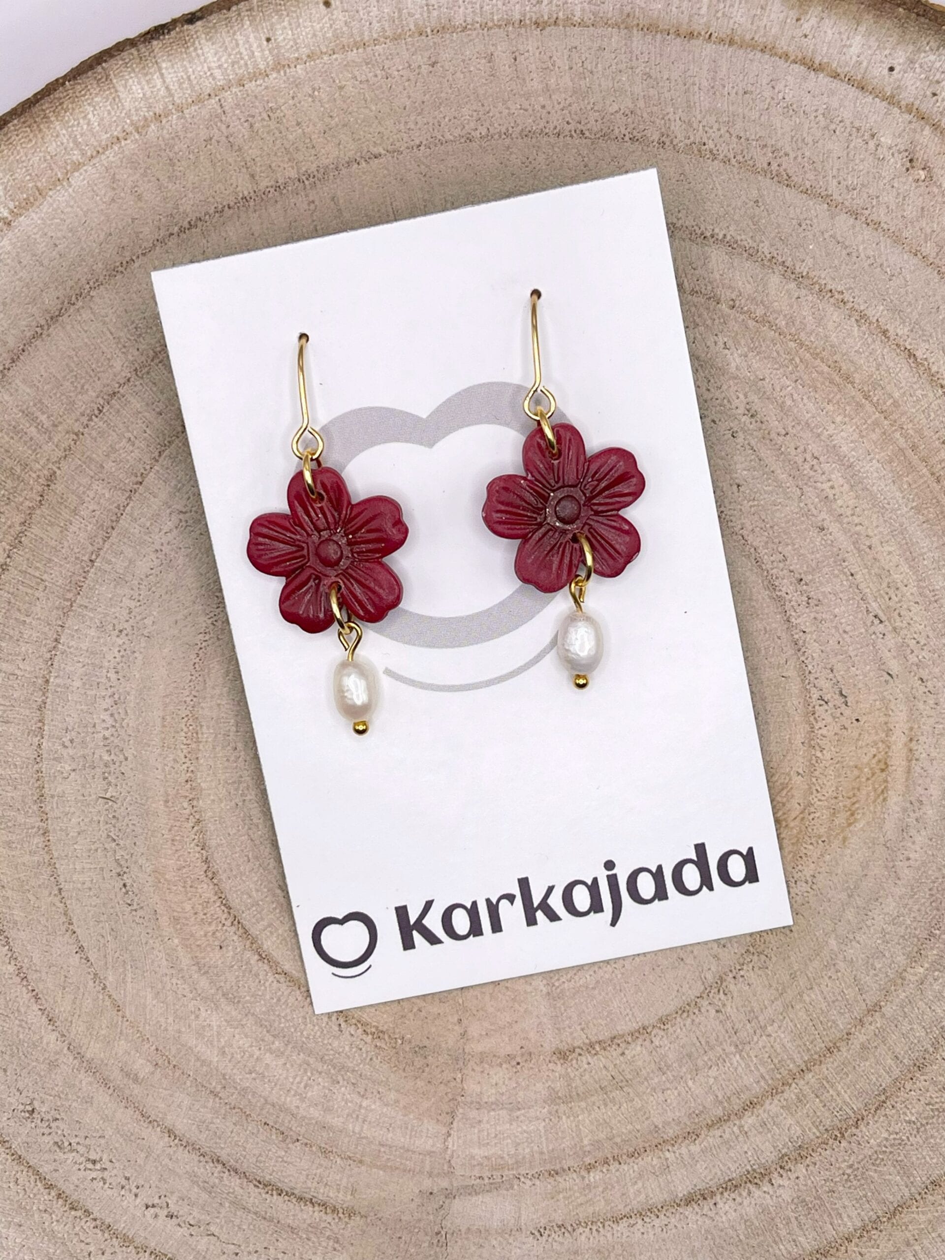 Pendientes Lila Granate