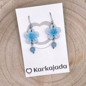 Pendientes Lila Azul