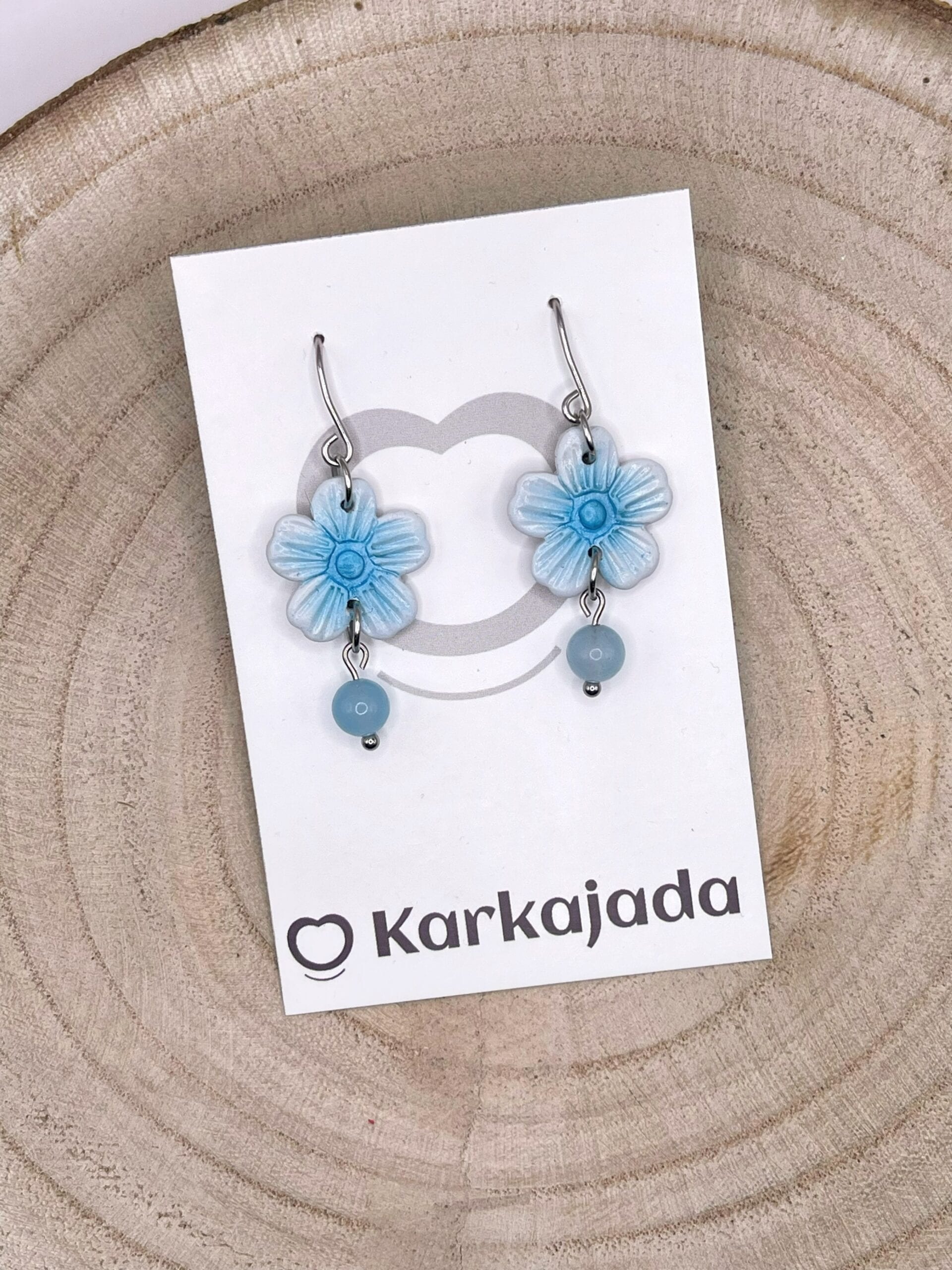 Pendientes Lila Azul