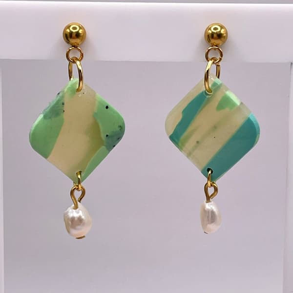 Pendientes Náyade Verdeoro