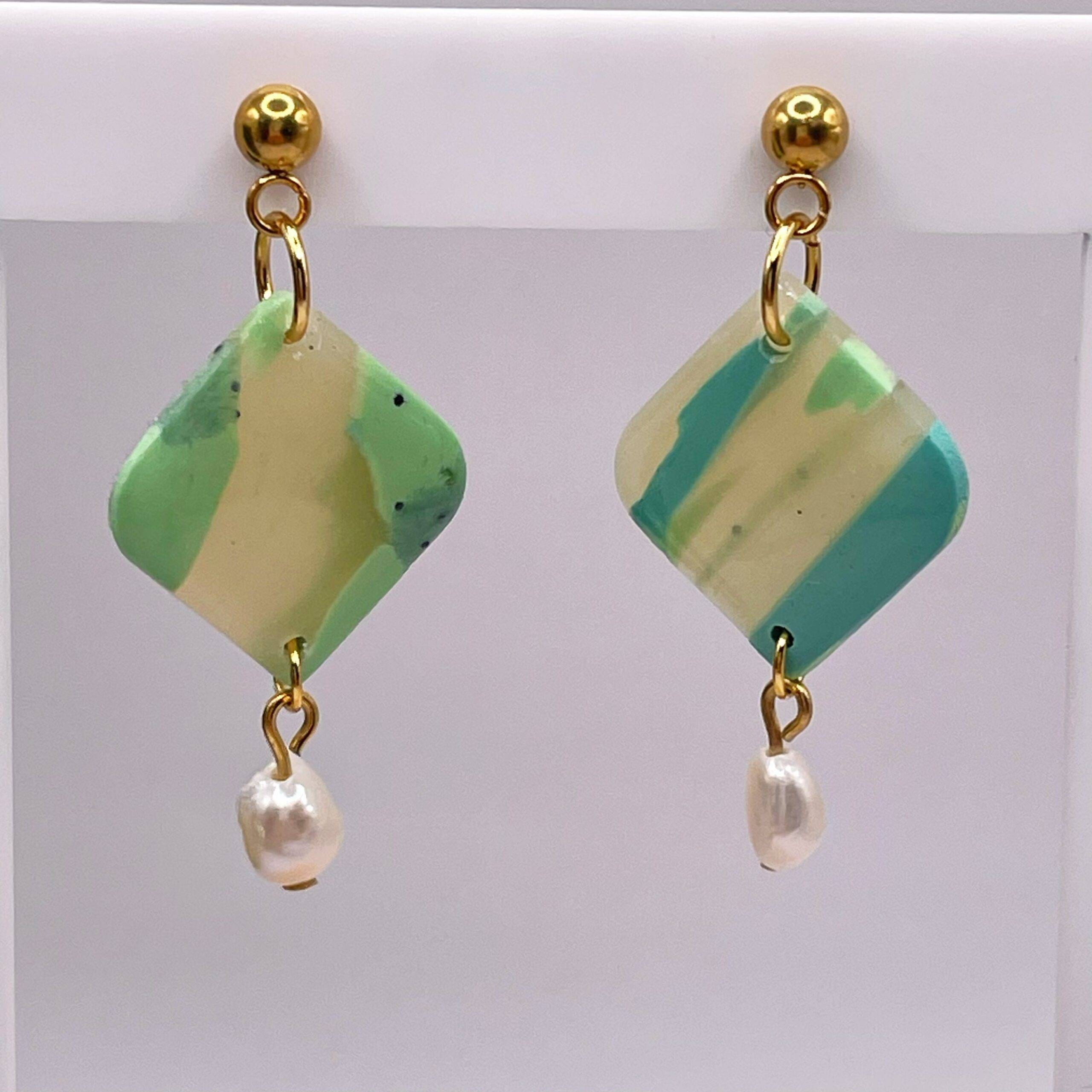 Pendientes Náyade Verdeoro